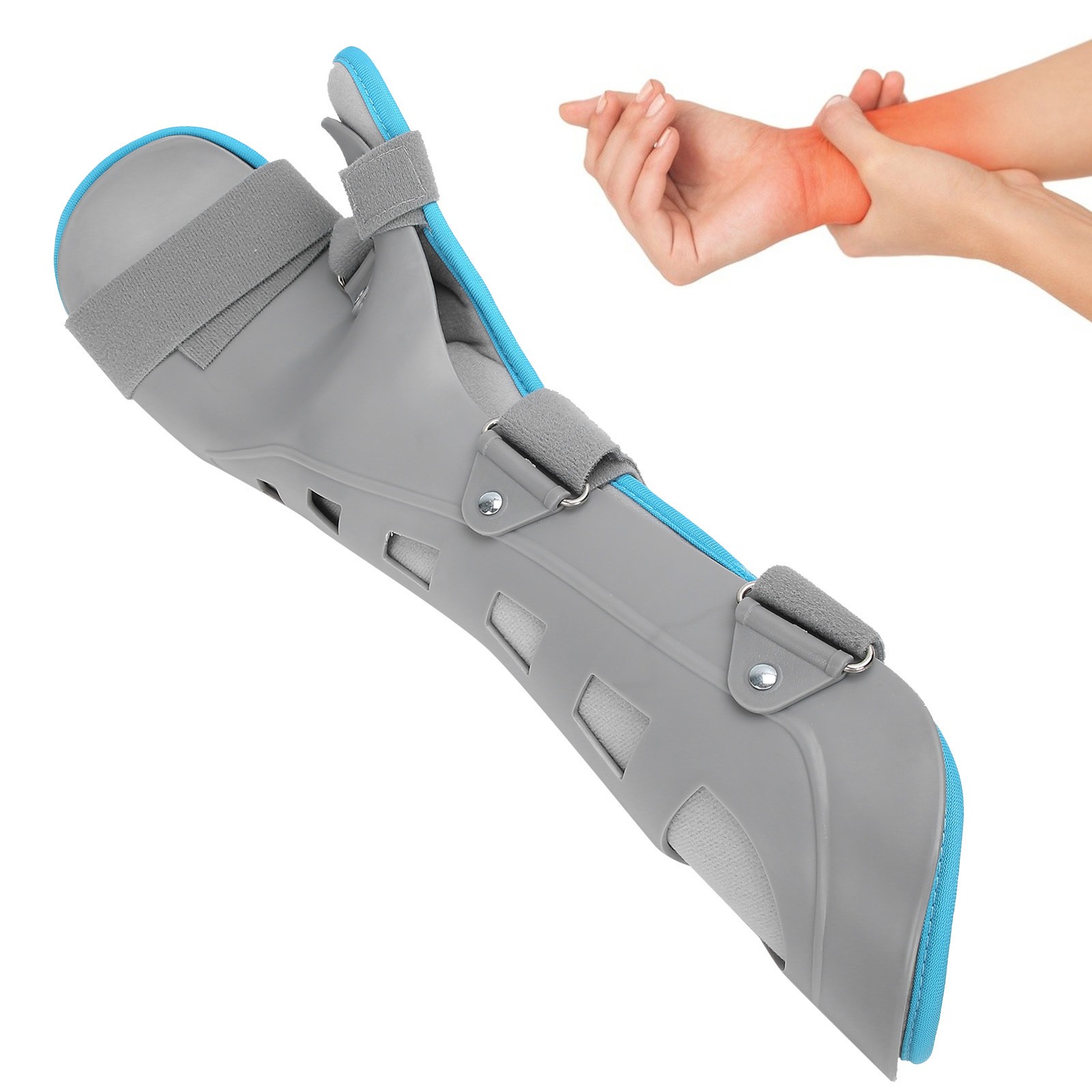 Right Wrist Support Brace Adjustable Hand Fracture Fixed Strap Sprain WT