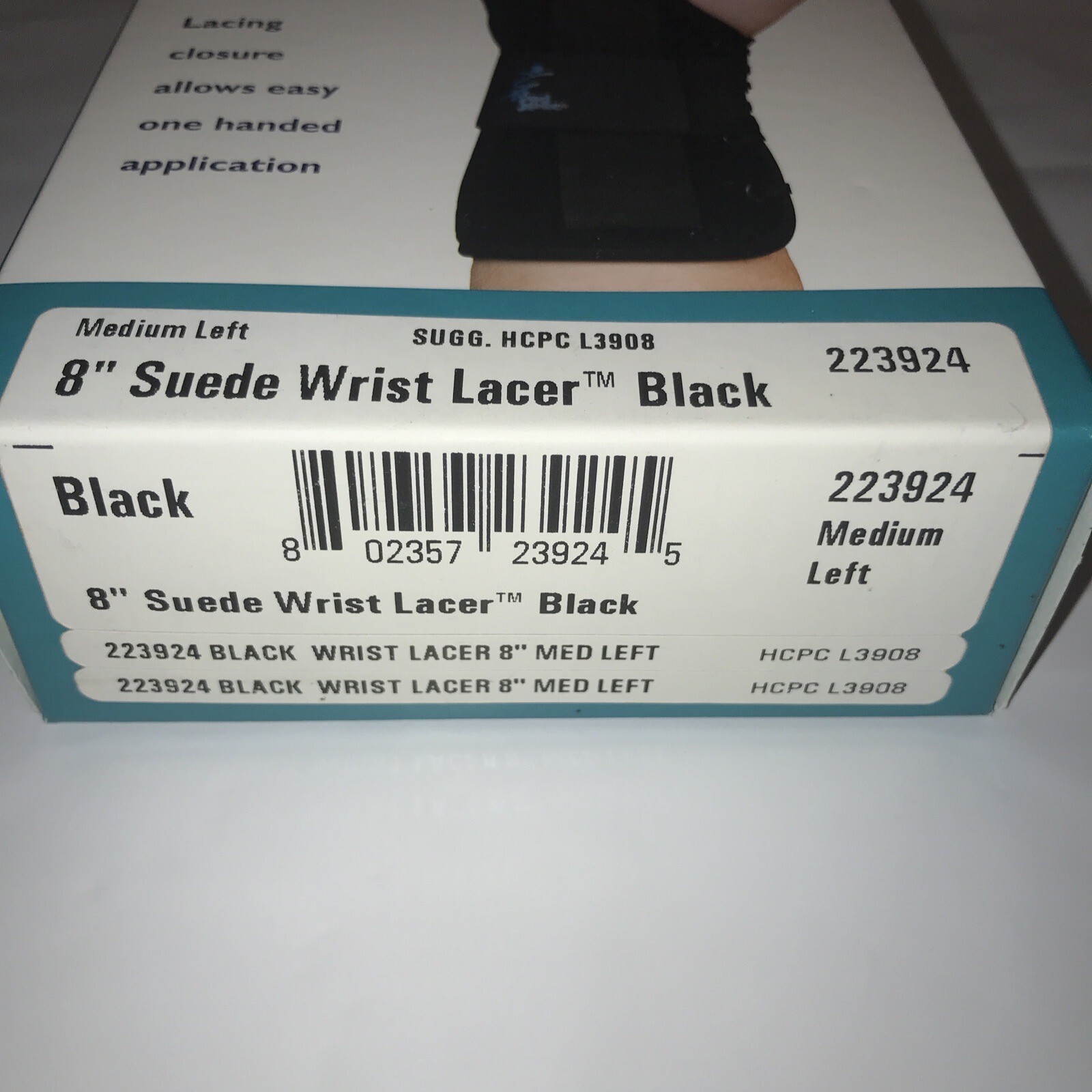 Med Spec 8″ Wrist Lacer Brace -Treating Sprains and Tendonitis – SIZE Med. Left