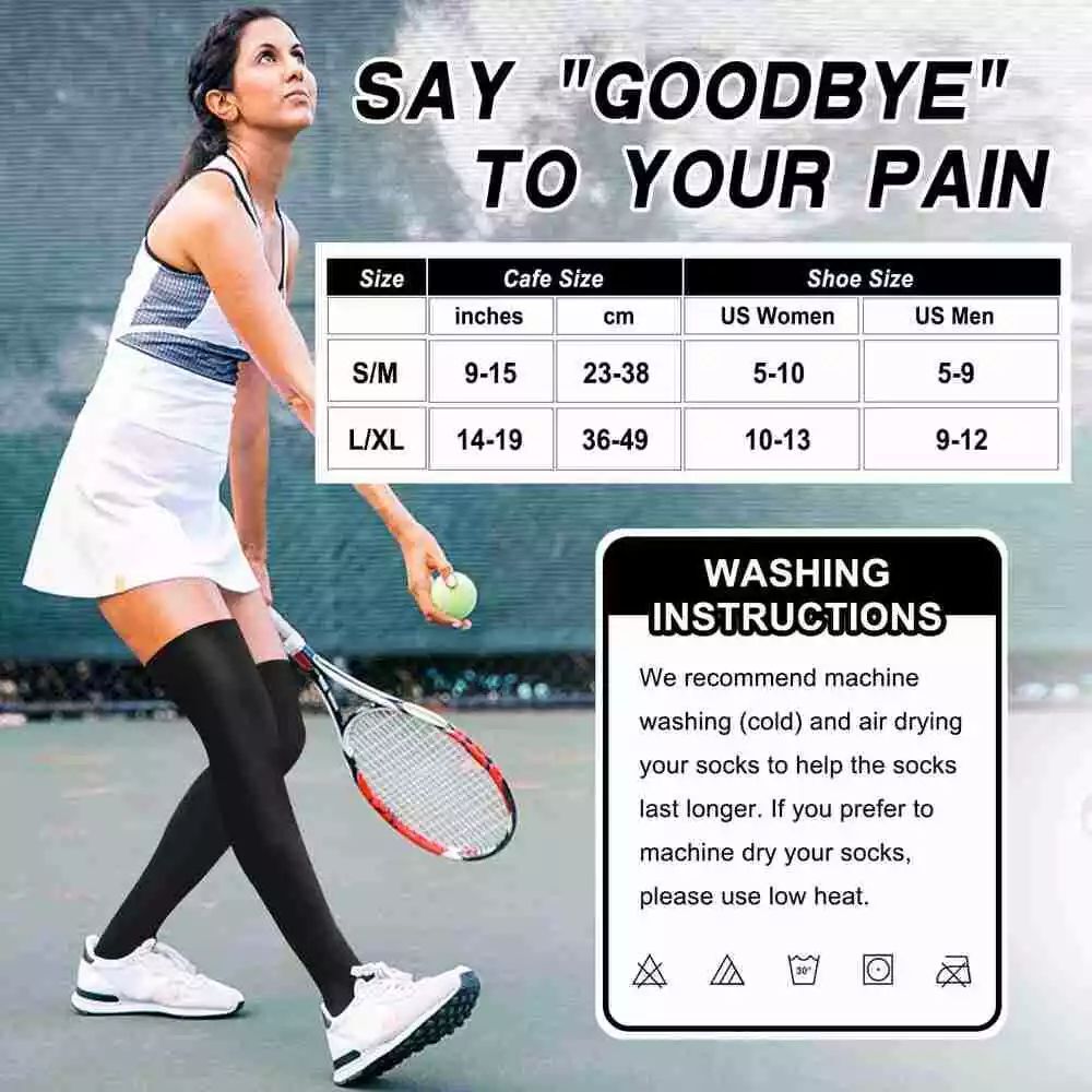 30-40 mmHg Medical Compression Stockings Thigh High Surgical Socks Varicose Pain
