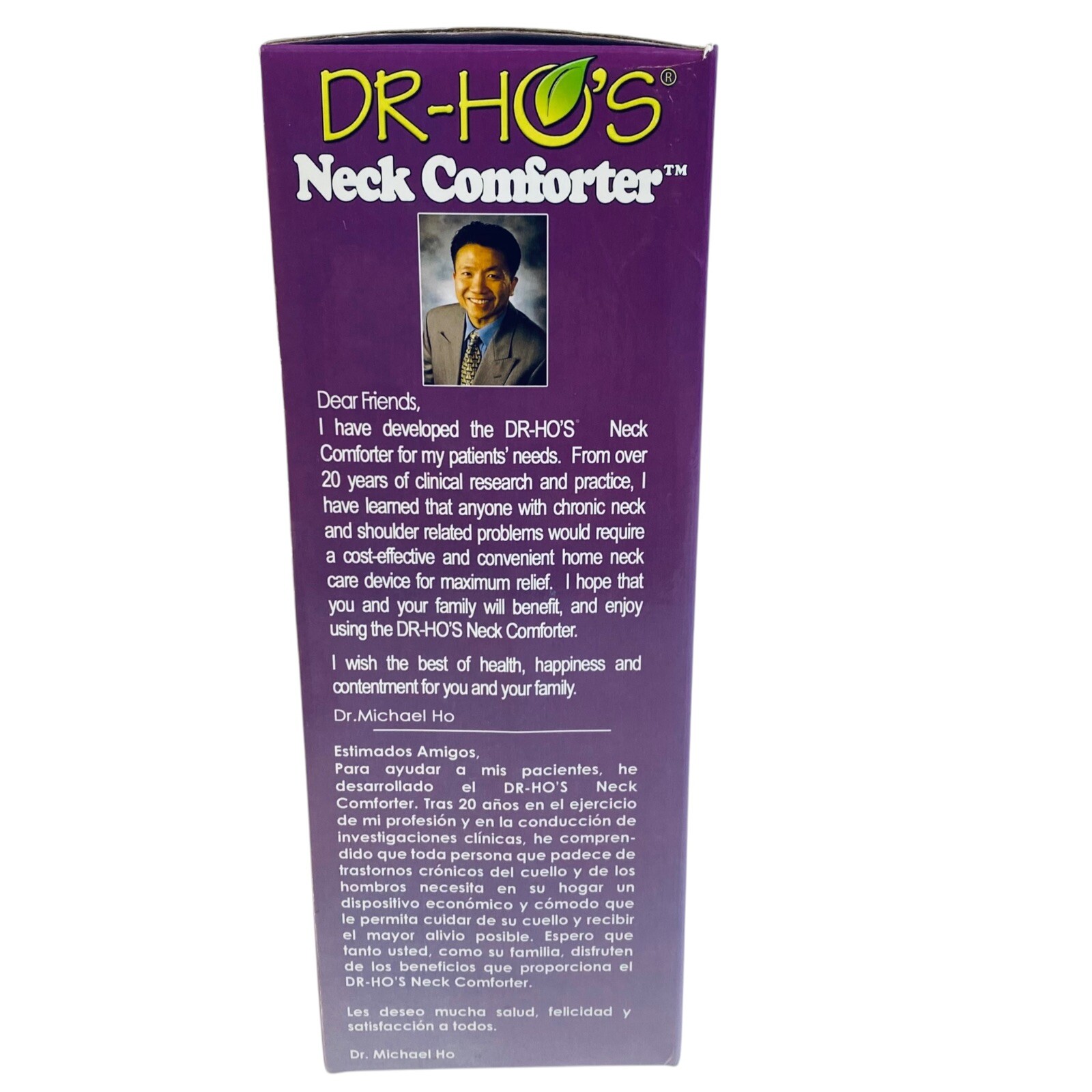 Dr-HO’s Neck Comforter Traction Device w/ CD Manual & Book for Neck Pain Relief