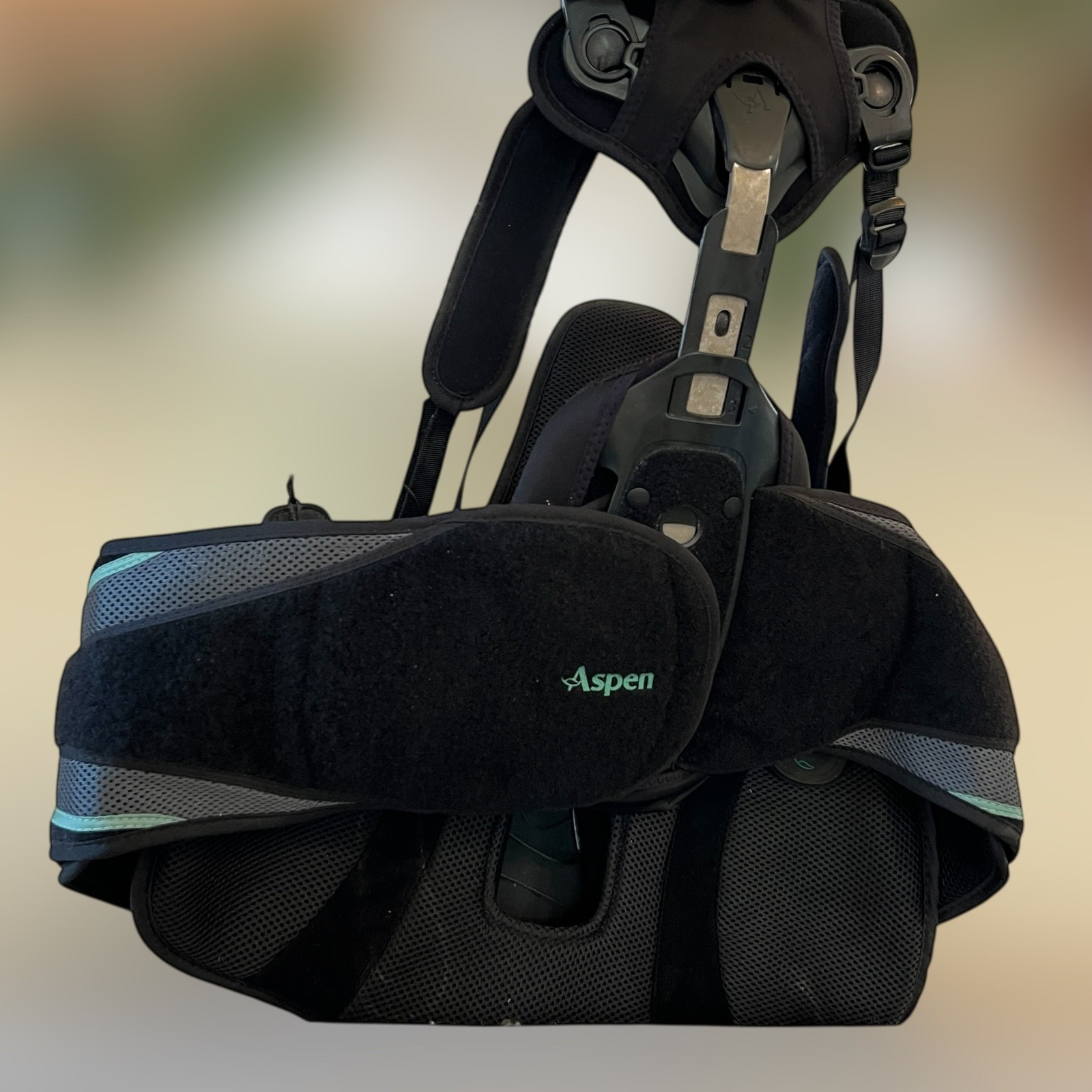 Spinal Orthosis Aspen Vista TLSO OSFA Medical Back Brace Blk GUC S-XL Adjustable