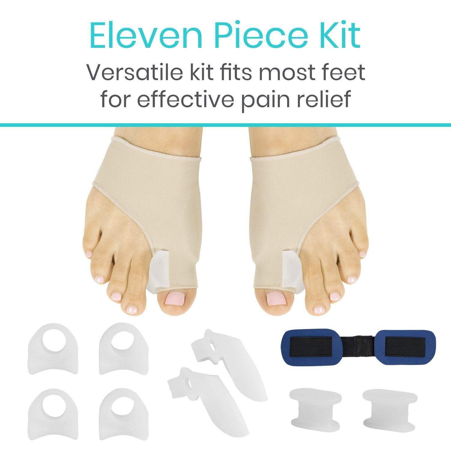 Medical Grade FDA Bunion Corrector Big Toe Hammer, Toe Straightener Splint Kit
