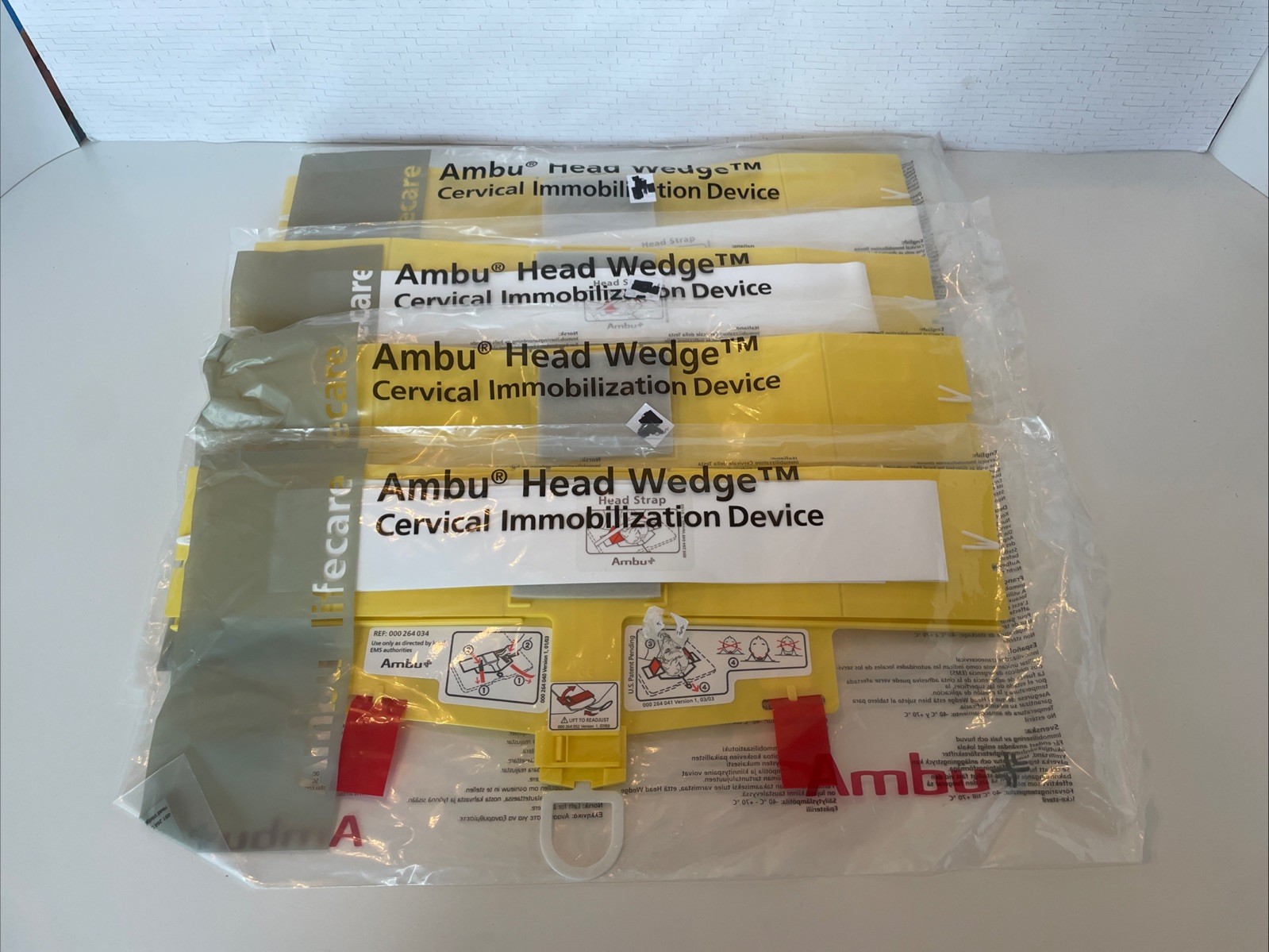 4 Ambu Head Wedge Cervical Immobilization Devices REF 000 264 034 Adjustable Med