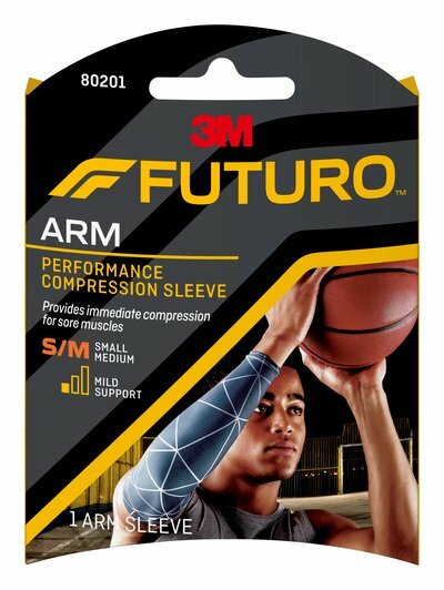 3M Futuro Performance Compression Arm Sleeve For Sore Muscles All Sports S/M