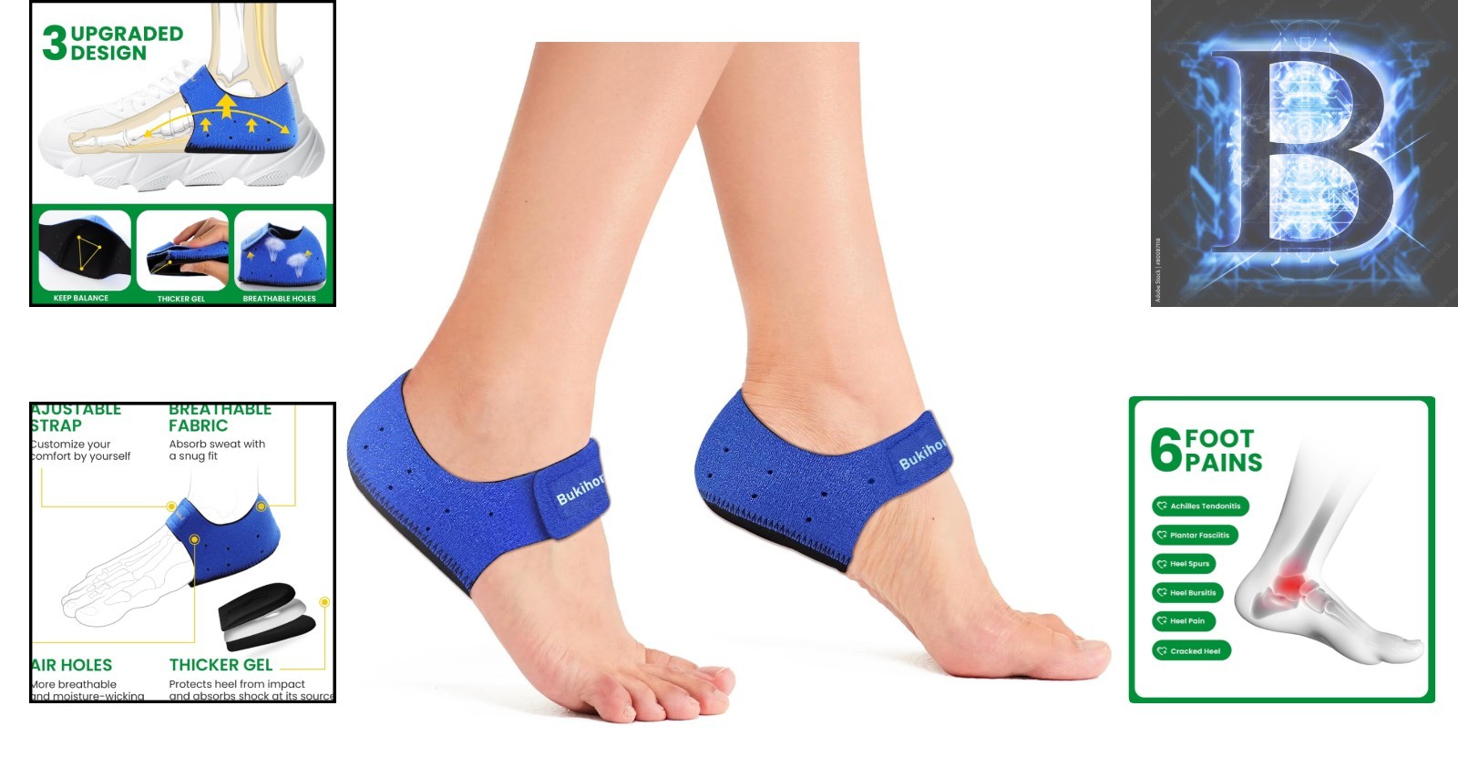 Soft Arch Support Heel Cups – Ultimate Cushioning for Daily Wear and Activity