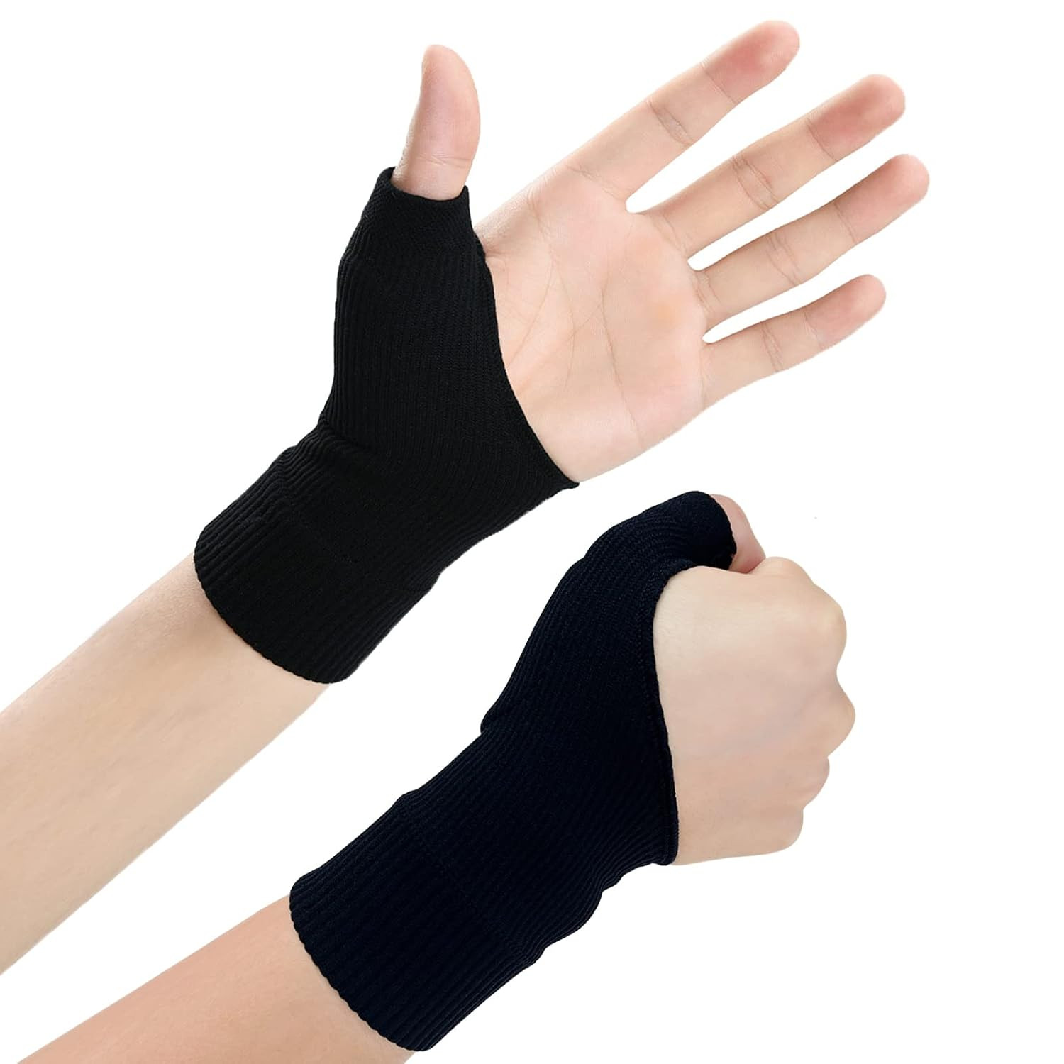 Wrist Thumb Support Compression Gloves (1 Pair), Breathable Wrist Brace Compr…