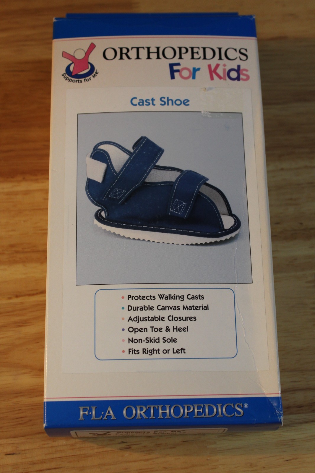 FLA Orthopedics Pediatrics Cast Shoe for Kids-XS-Blue-43-101204-NEW IN BOX