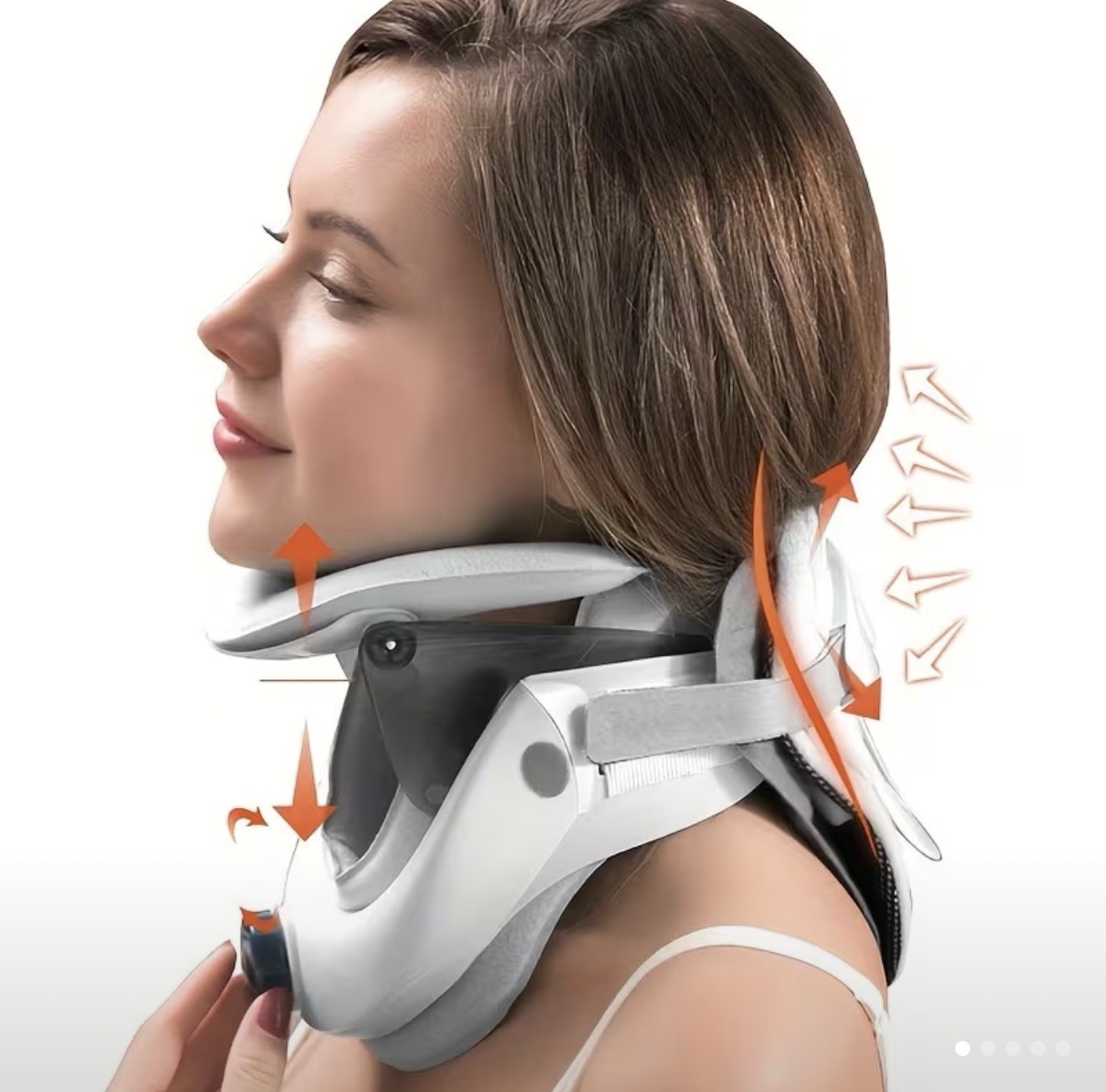 Open box Adjustable Air Pump Cervical Neck Traction & Decompression Device
