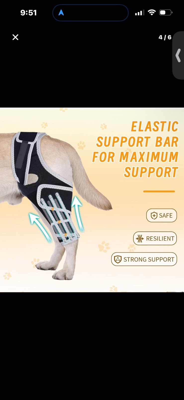 XUVIRA.Dog Knee Brace for Acl and Ccl Injuries – Adjustable, Comfortable Support