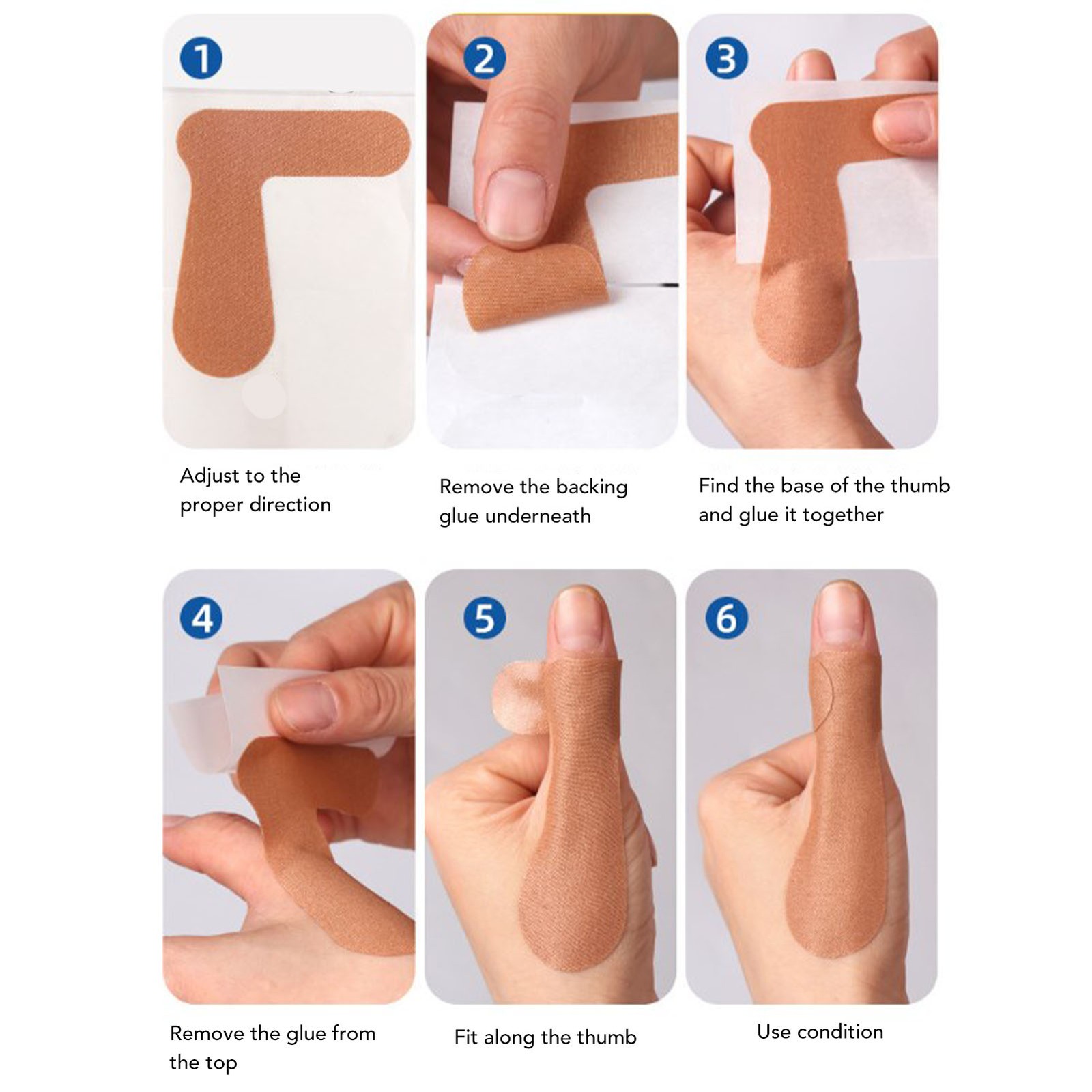 40pcs Self Adhesive Big Toe Brace For Bunion Pain Relief