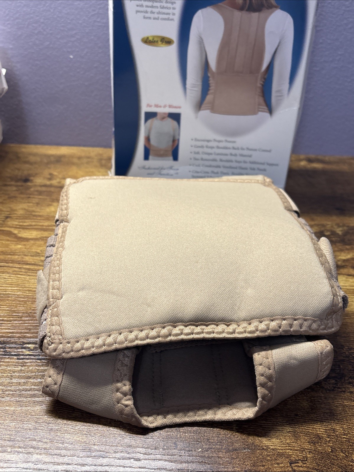 FLA orthopedics Posture Control Back Brace Large Beige 34-40”