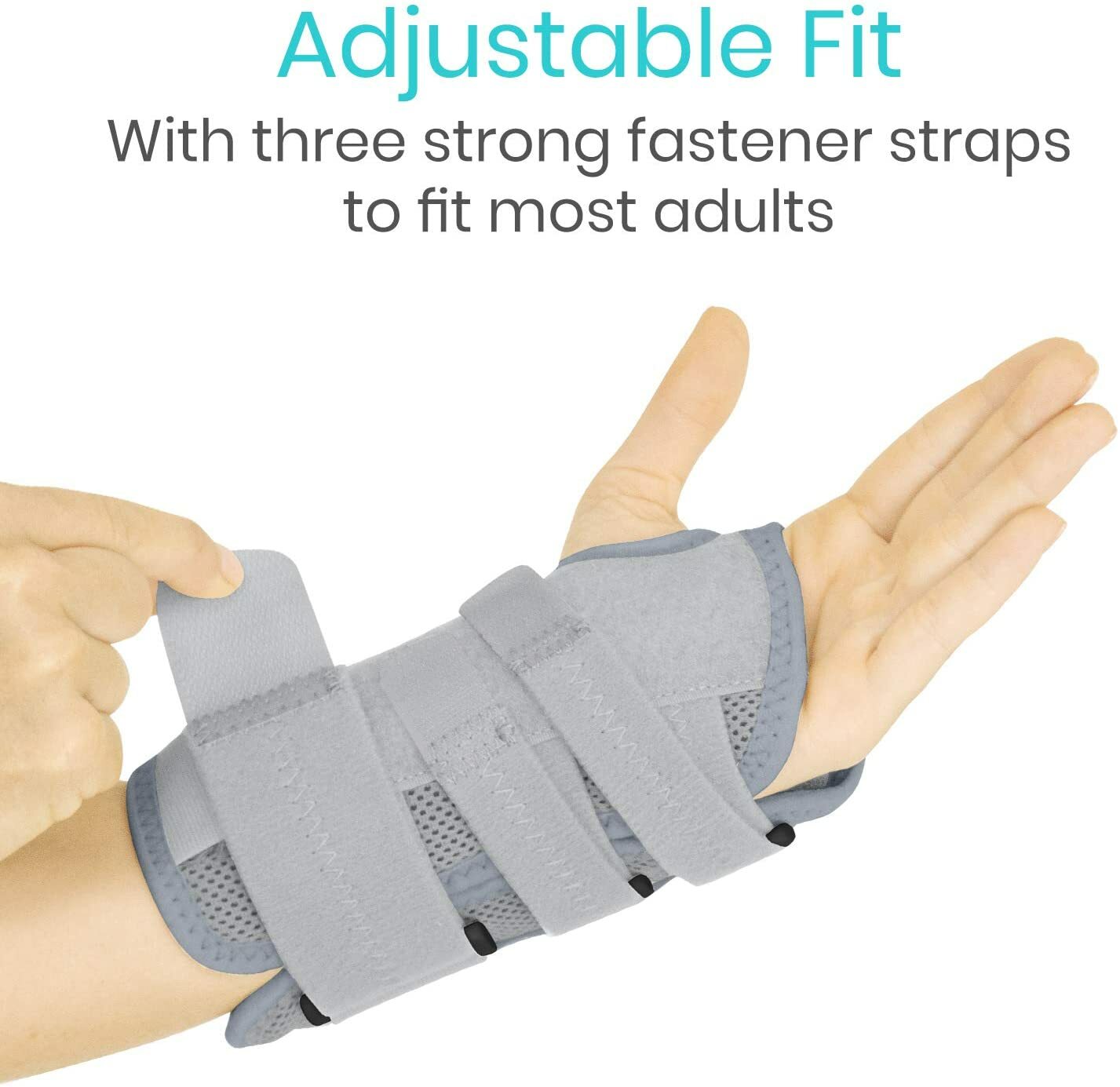 REVERSIBLE Wrist Brace for Carpal Tunnel Left & Right Hand Support – Gray