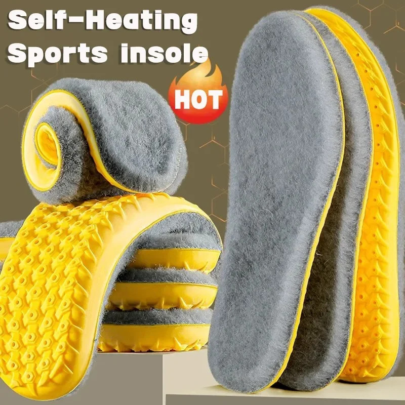 35-46 Thicken Thermal Shoes Pads for Women Men Winter Warm Plush Insoles Self He