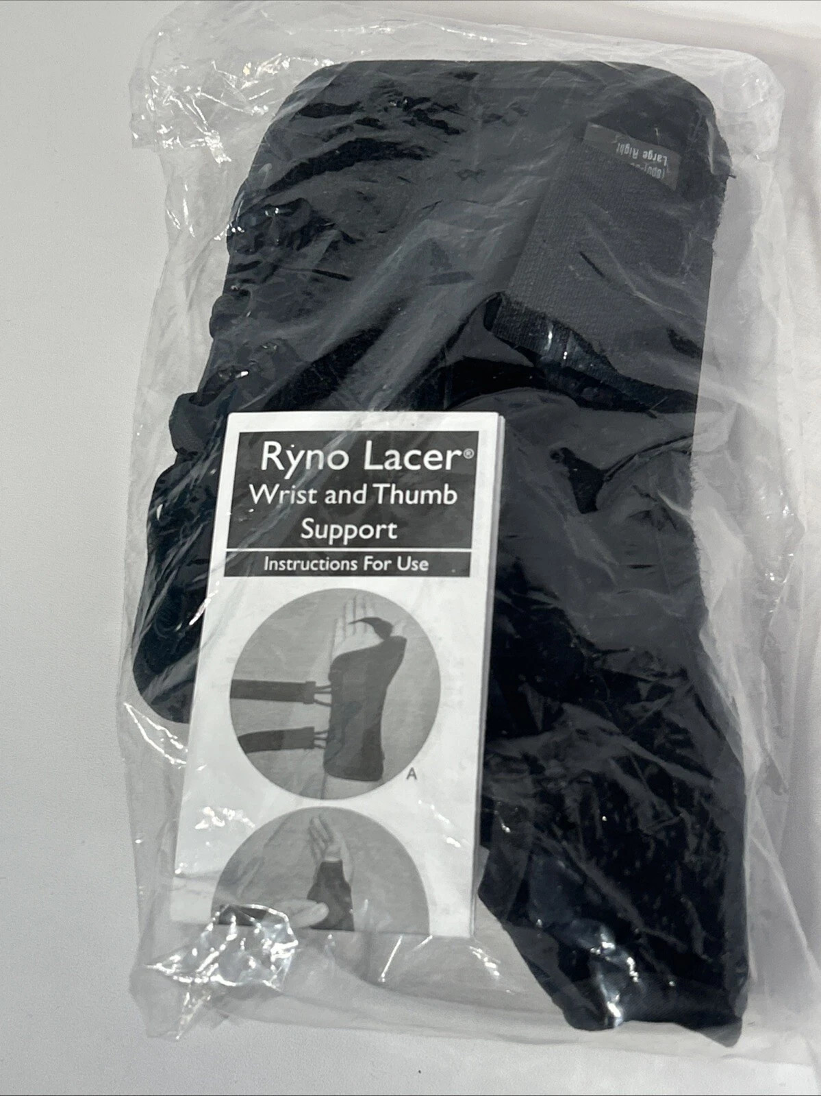 Ryno Lacer Long wrist and Thumb support Back Large