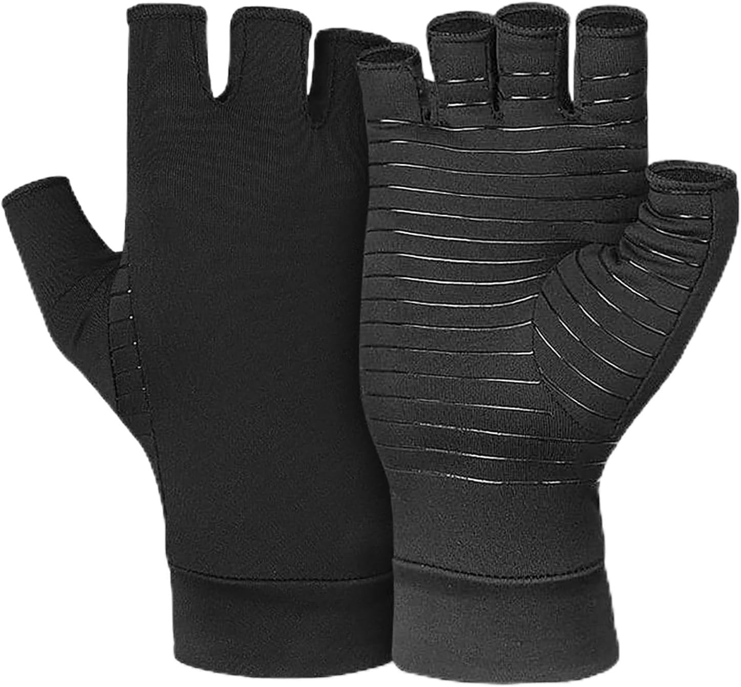 X-Large Copper Compression Gloves for Arthritis Relief & Comfortable Mobility