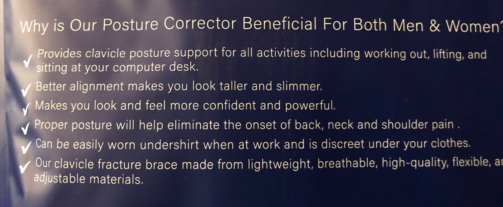 Caretras Posture Corrector For Women & Men Back & Shoulder Brace Size (M)