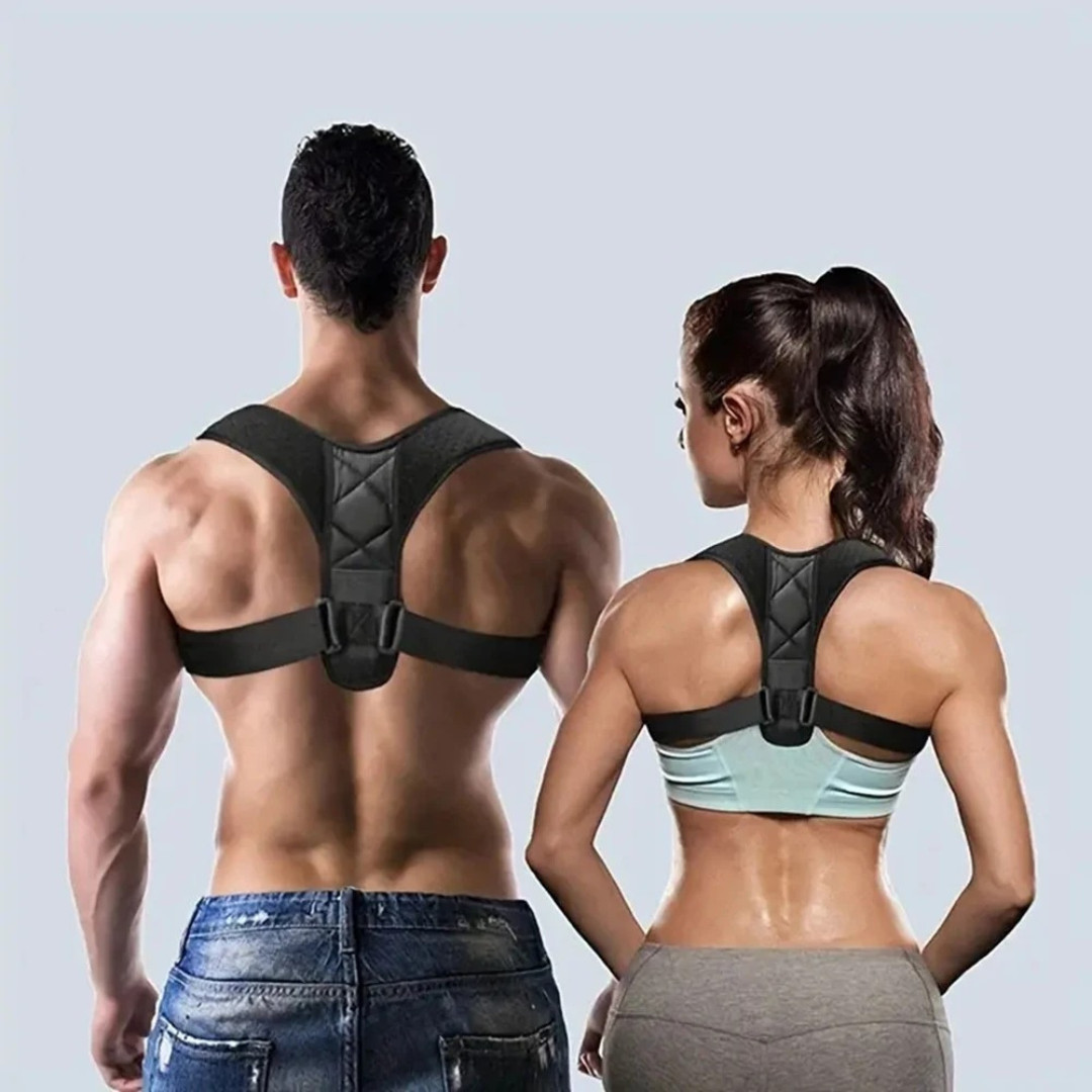 True Fit Posture Corrector Belt Adjustable Back Brace Straightener For Men Women