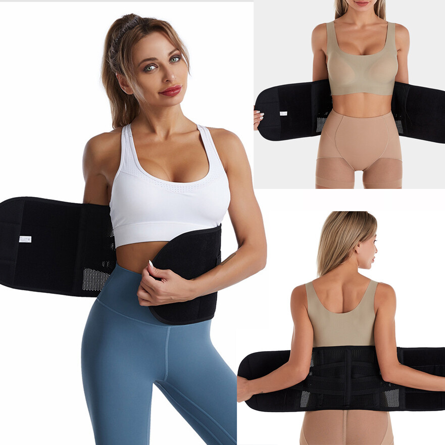 Heavy Duty Weight Lift Lumbar Lower Waist Back Support Belt Brace Suspender Work