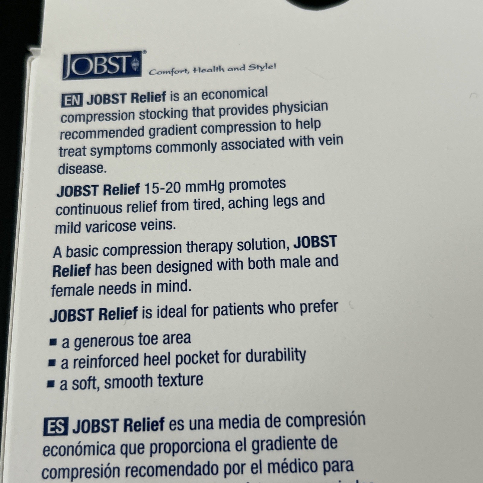Jobst Relief Knee High Closed Toe Socks-15-20 mmHg Beige, Small- 114806