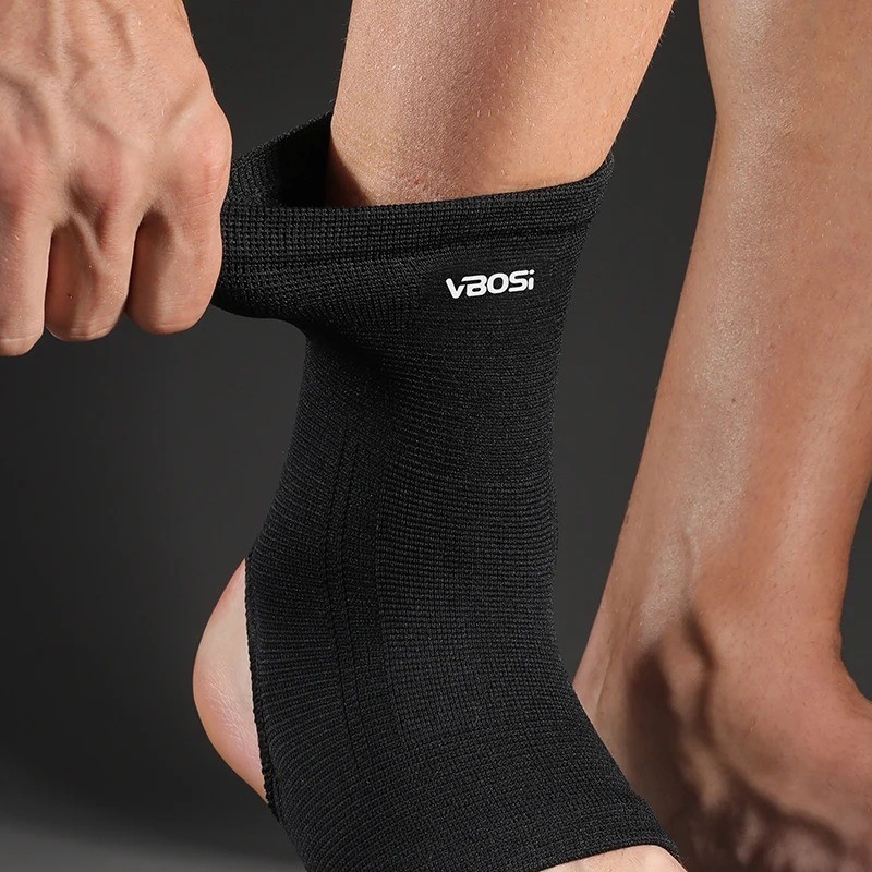 Elastic Ankle Support Brace Breathable Compression Sleeve Sports Running Daily W
