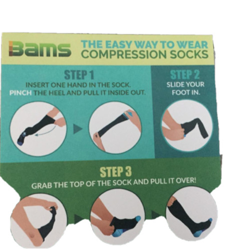 Bamboo Compression Socks 15-20 mmHg Graduated Compression Ultra Stretch Soft S/M