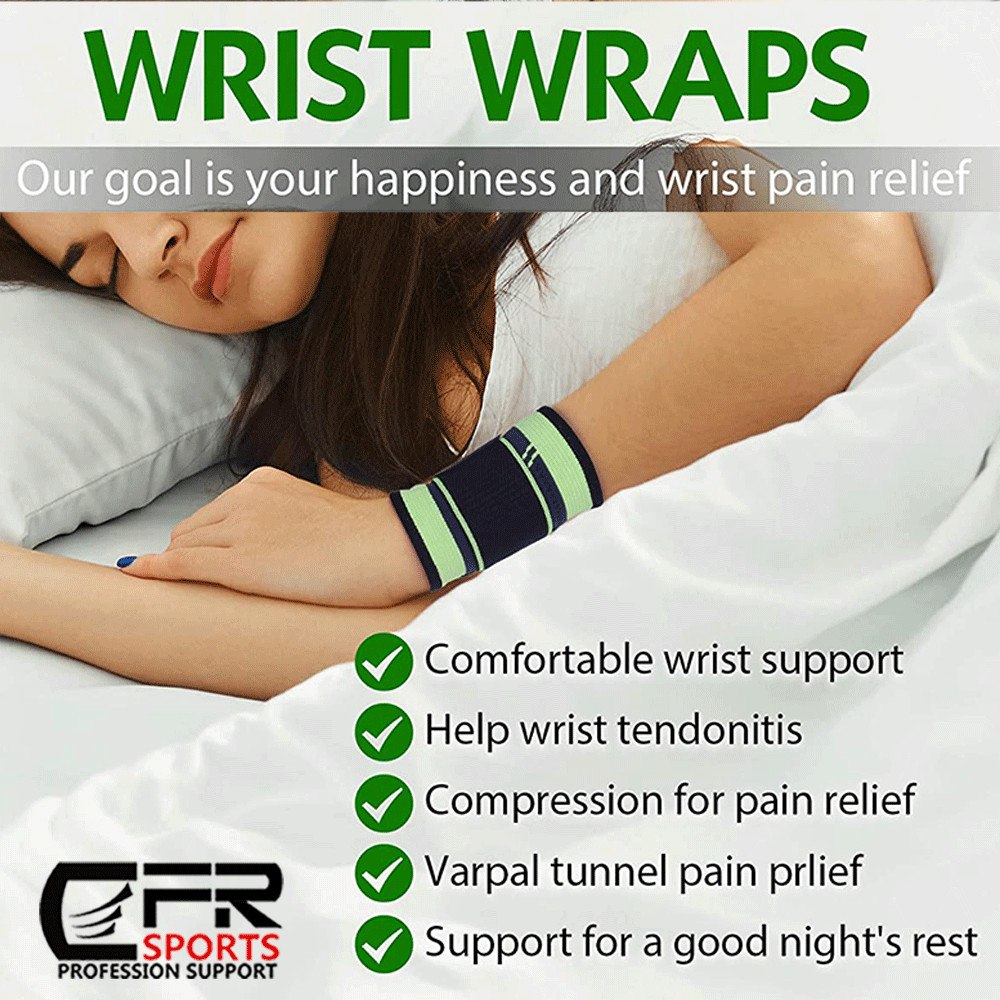 Wrist Brace Support Strap Carpal Tunnel Sprain Arthritis Sports Tennis Wrap Gym