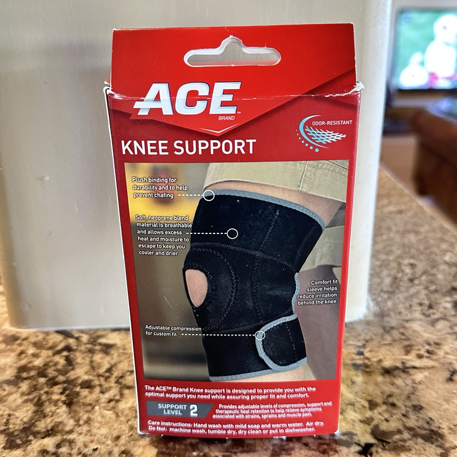 Brand Adjustable Compression Knee Support, Moderate Support for Weak Sore