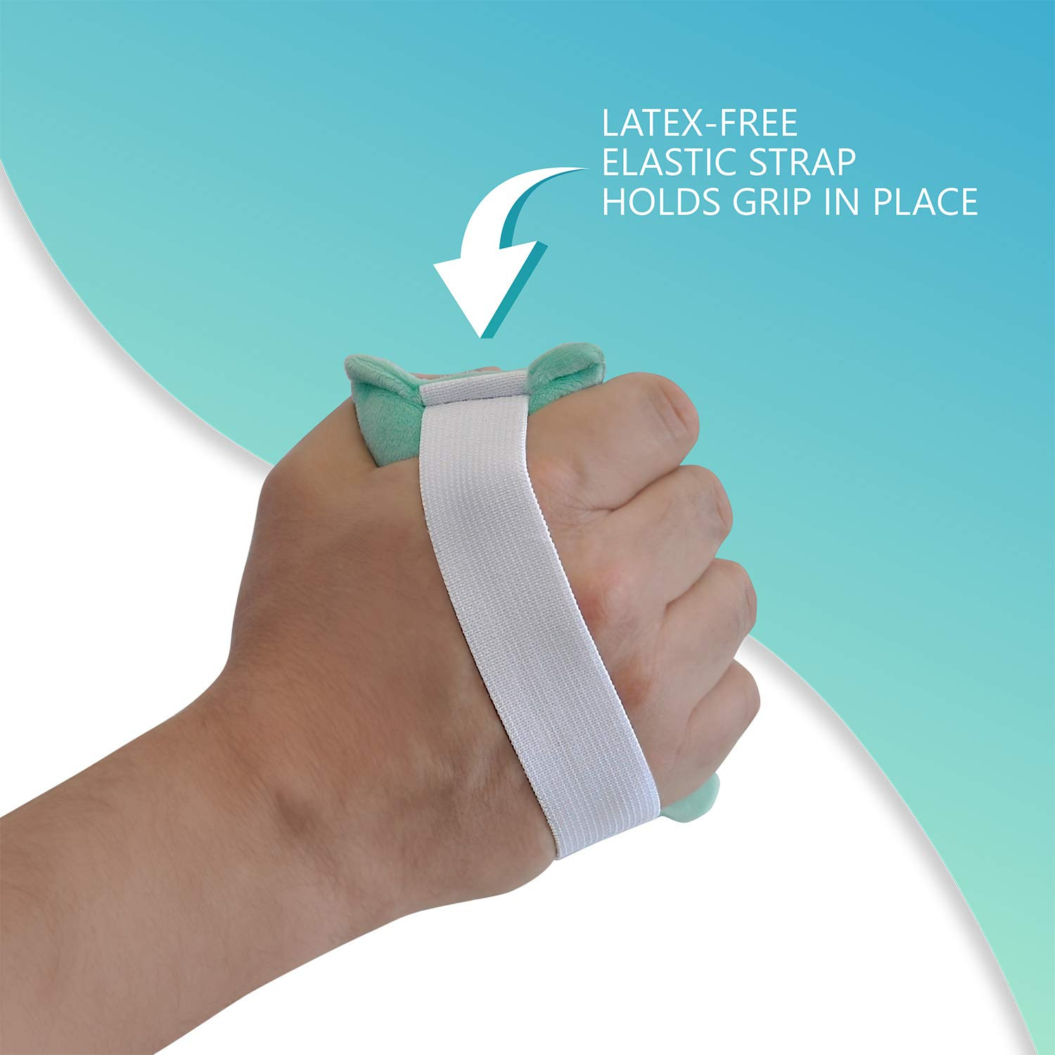 Hand Contracture Cushion 6″ x 3″ – 2-Pack Palm Grips for Stroke Recovery & Ortho