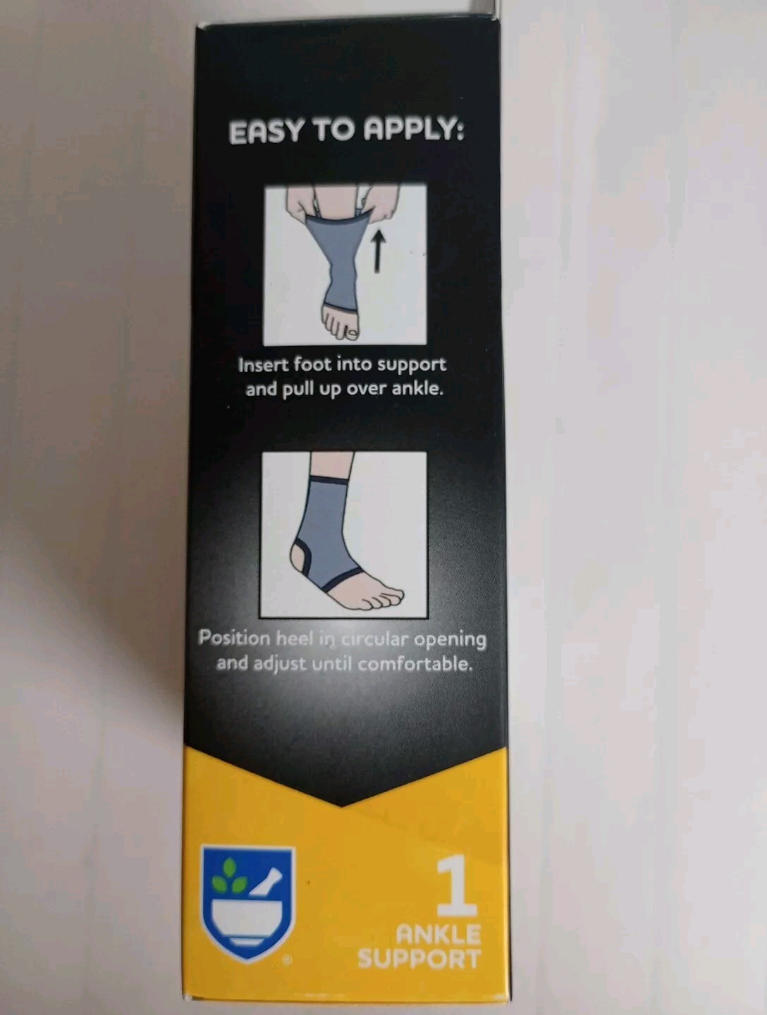Compression Ankle Support Size S Color Black Supports For Sore, Weak Or Injured