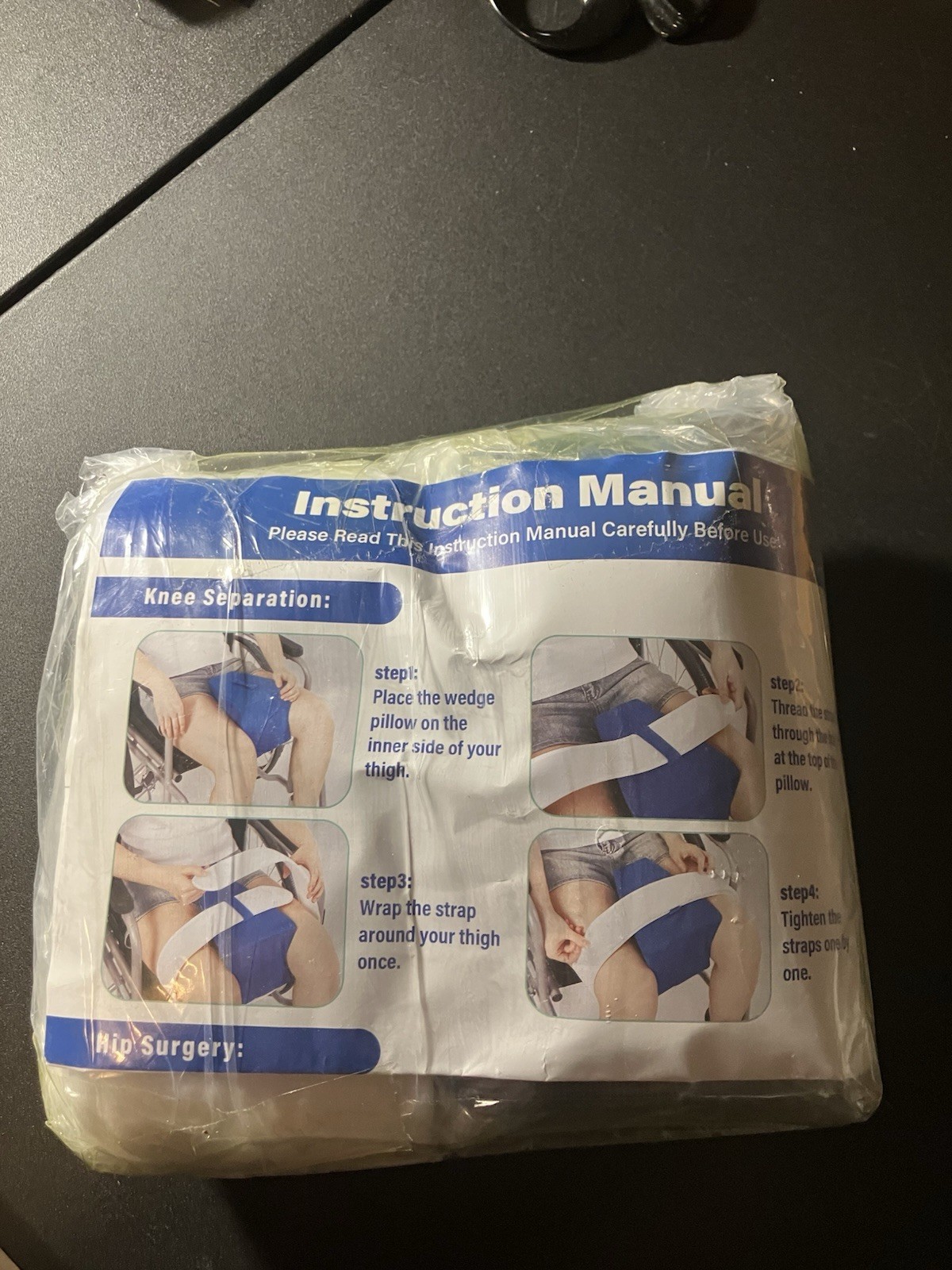 4″ Abduction Wedge Knee Separator Orthopedic Pillow for Surgery Recovery – New