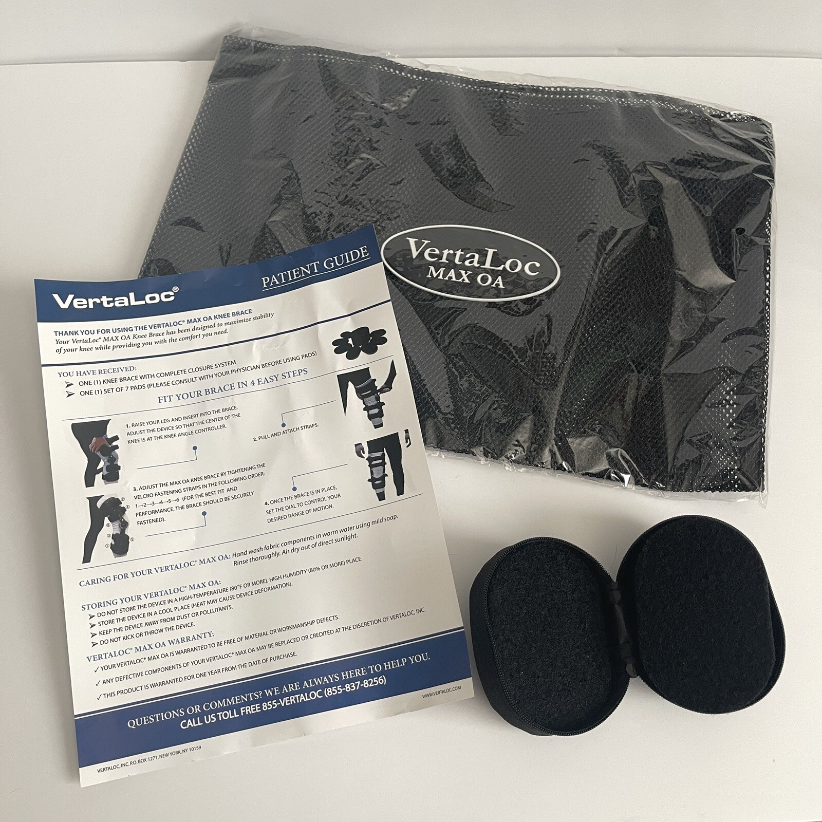 Vertaloc Max OA Knee Brace USD501MOA Knee Support Right Leg M Brand New w/ Pads