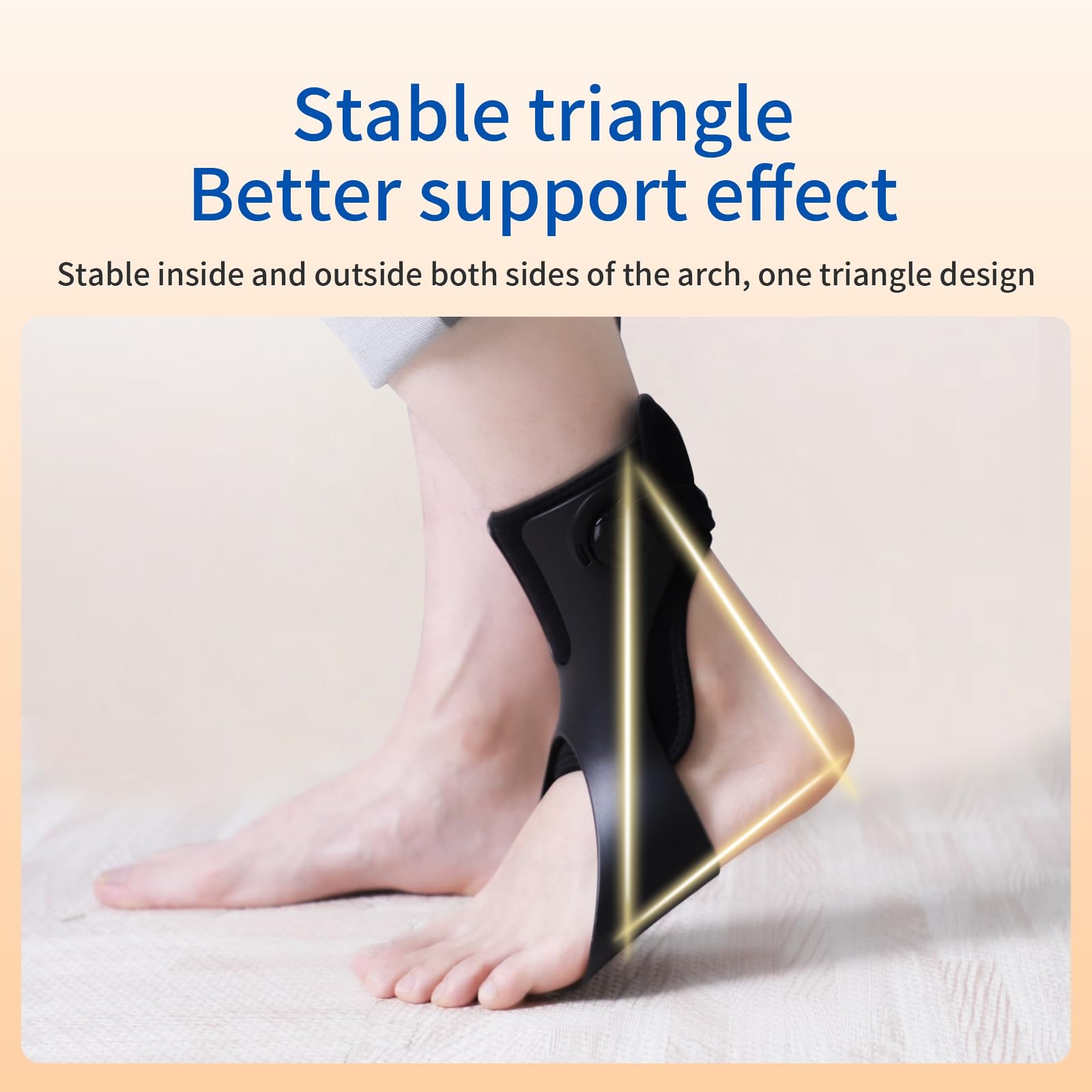 Laway Upgrade Inflatable AFO Foot Drop Brace – Ankle X-large, black