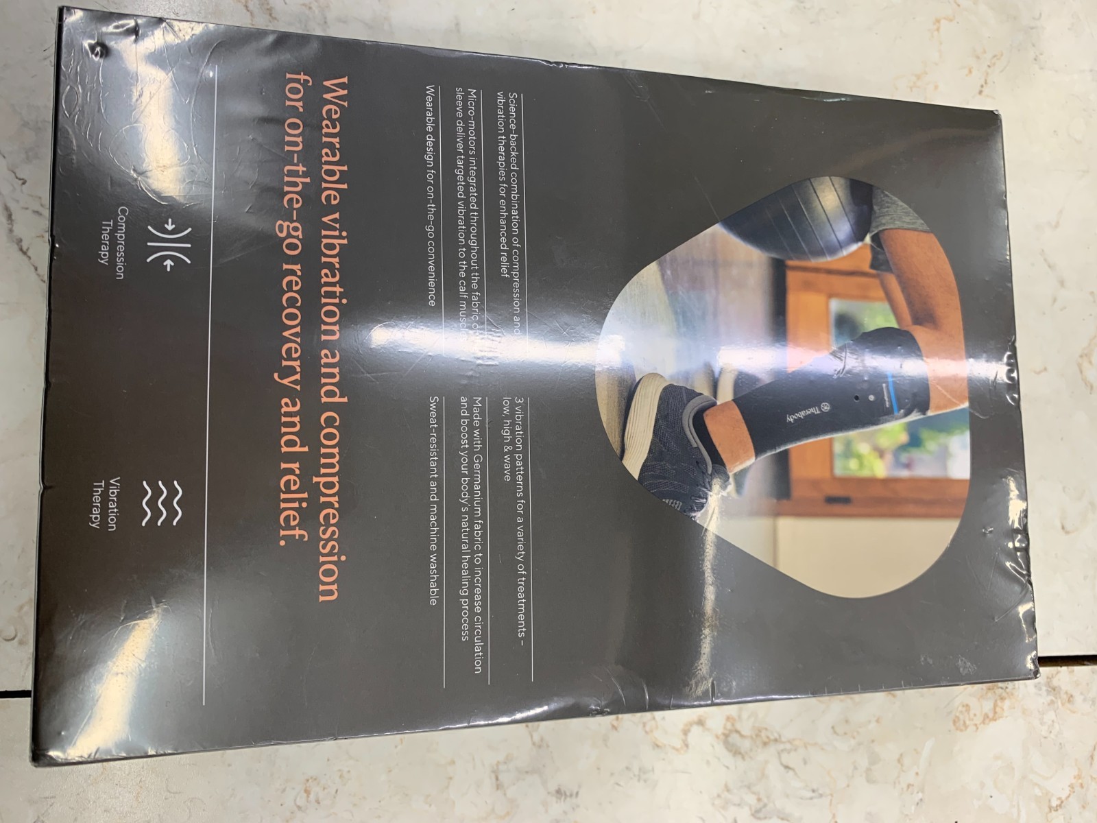 Therabody RecoveryPulse Calf Compression & Vibration Sleeve NEW SEALED