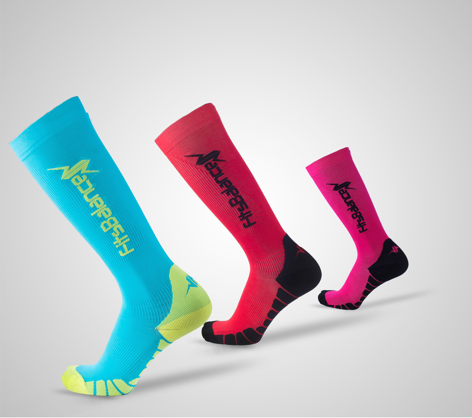 20-30mmHg Compression Knee High Socks for MEN & WOMEN Performance Running Sports