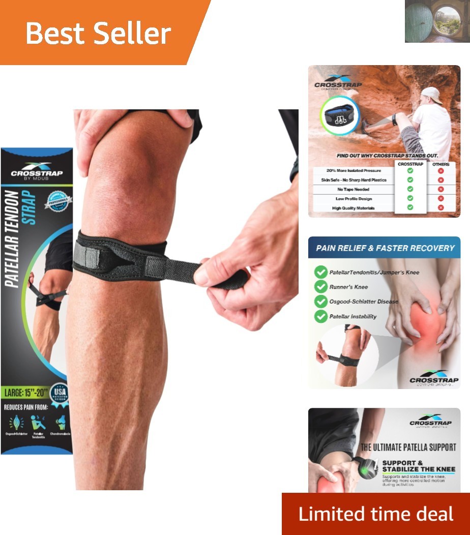 Durable Lightweight Patella Tendon Brace for Optimal Support During Exercise