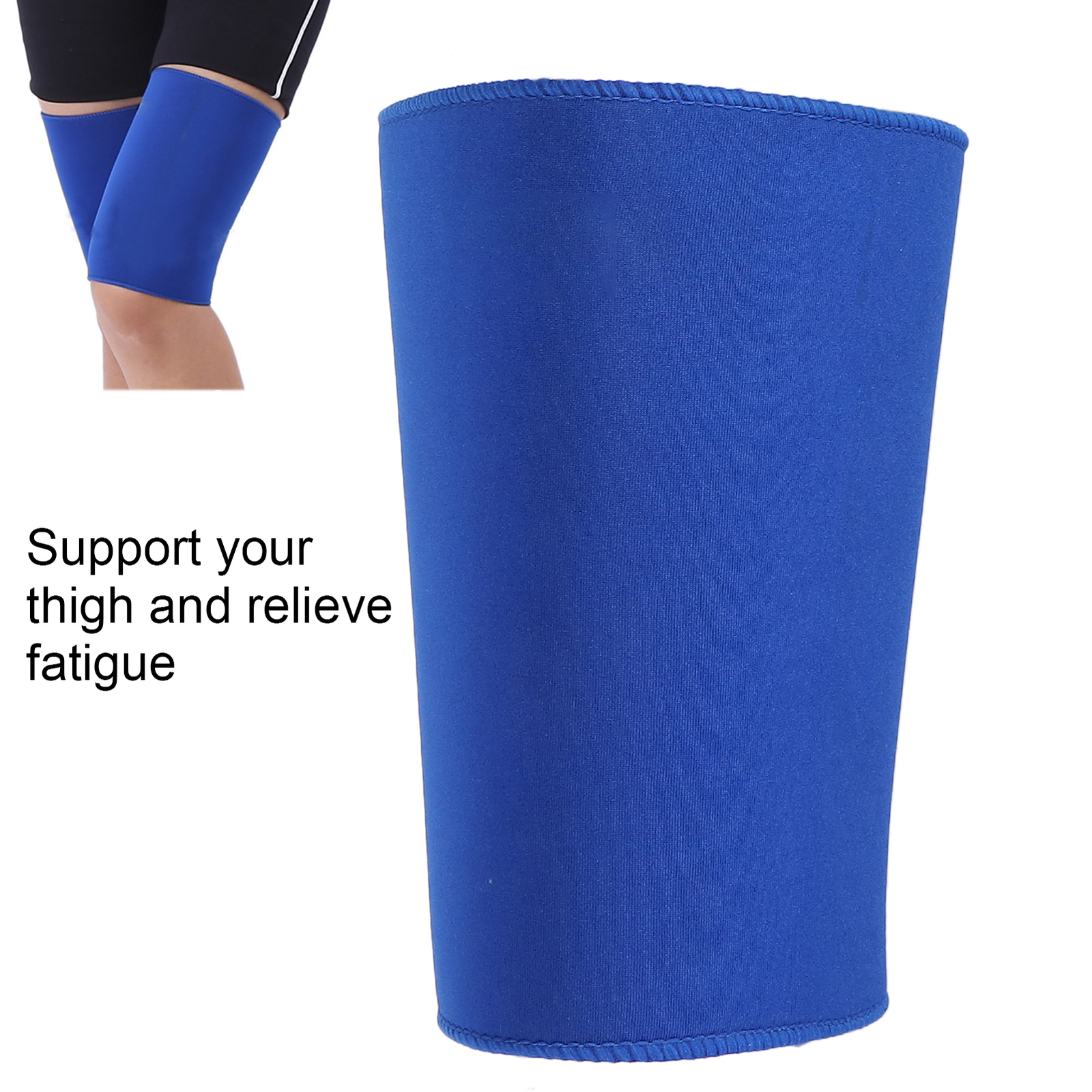 Thigh Compression Sleeve Neoprene Thigh Support Wraps Non‑Slip Hamstring NO