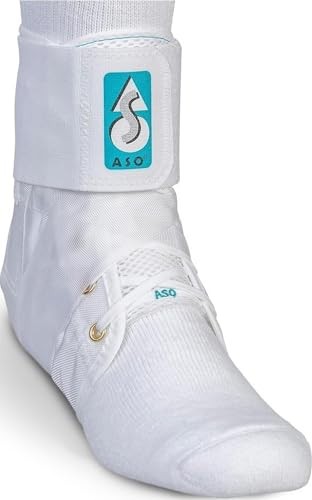 Ankle stabilizer brace x small white support for injury recovery