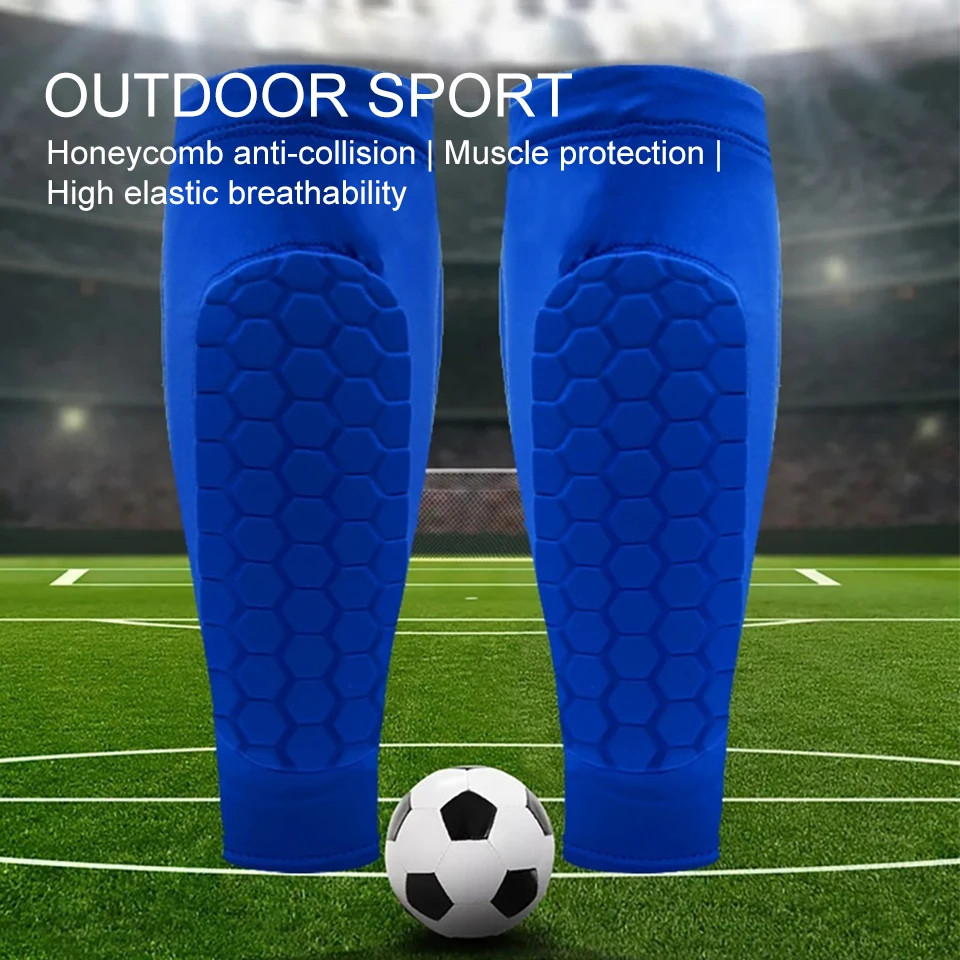 1PCS Leg Support Football Sports Legging Sleeve Calf Covers Honeycomb C