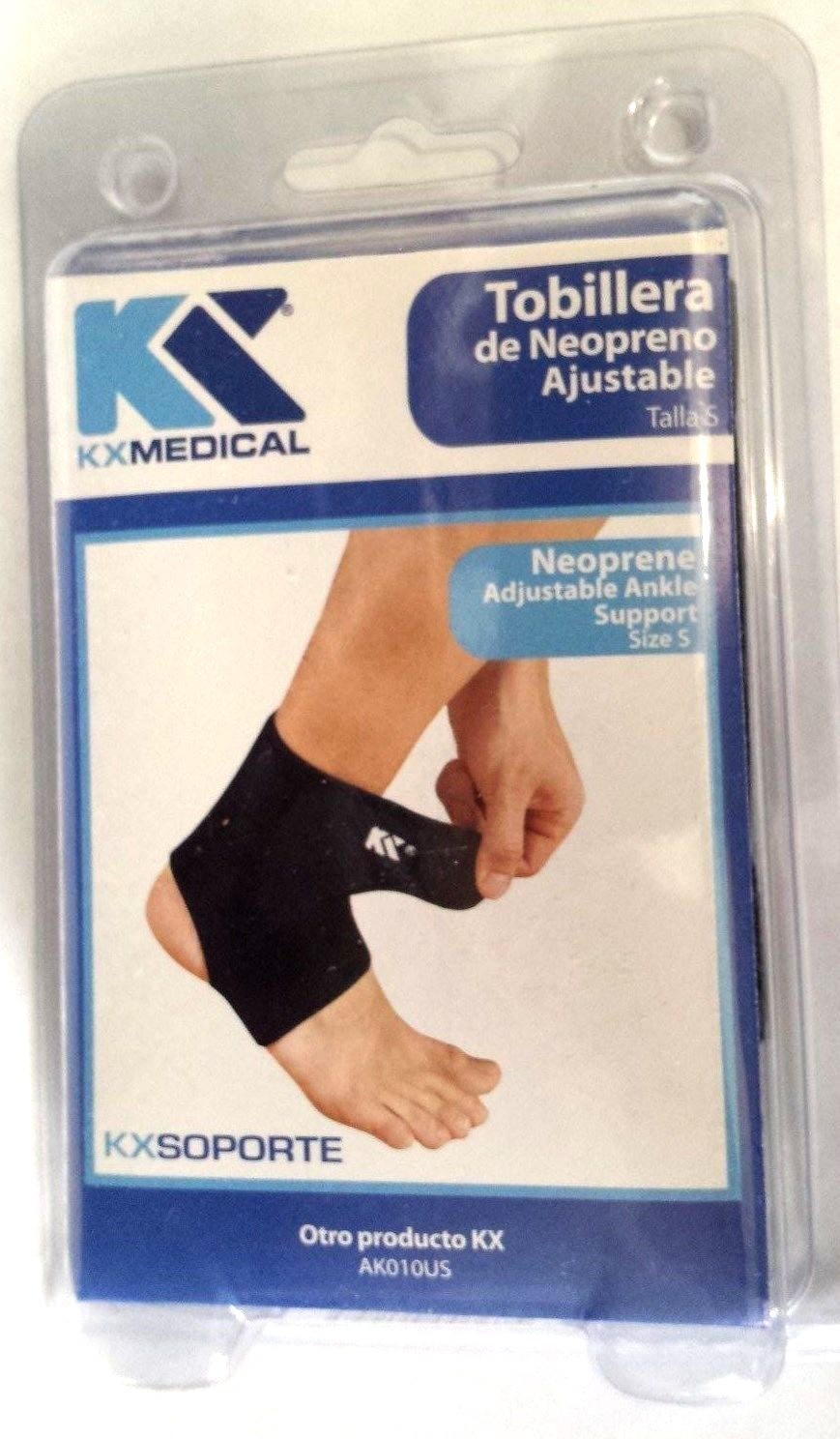 AK010US Neoprene AnkleFoot Support Adjustable Black Brace Elastic Wrap Protector