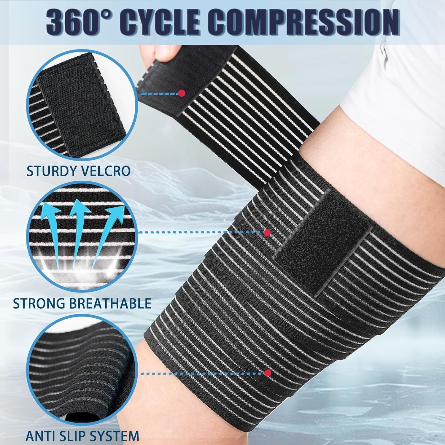 Lightweight Adjustable Thigh Wrap for Enhanced Performance & Injury Prevention