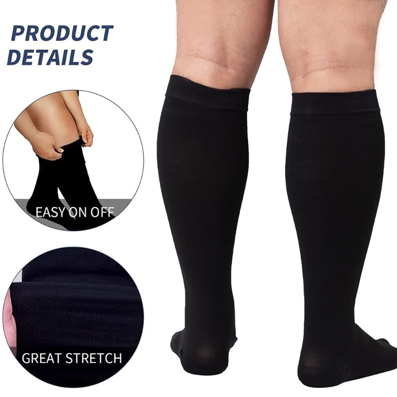 Large Size Compression Socks Stockings for Nurses Running Sports Pregnant Travel