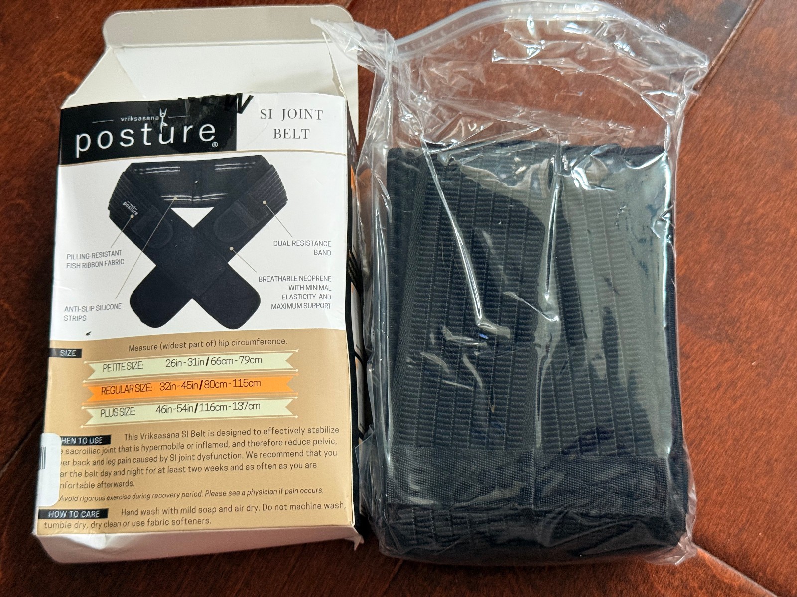 Vriksasana Posture Sacroiliac Hip Belt for Women and Men Reg Size 32″-45″