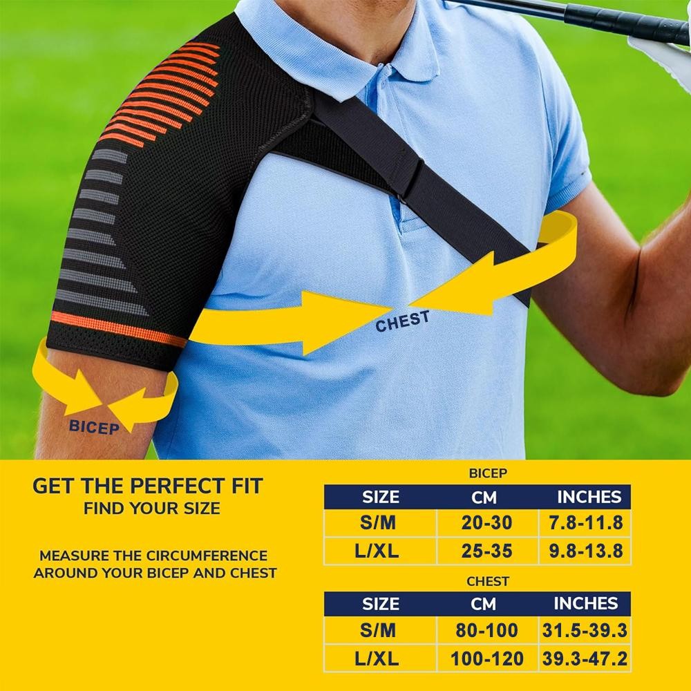 Professional Shoulder Brace – Support and Compression Sleeve, Ac Joint – Arm Imm