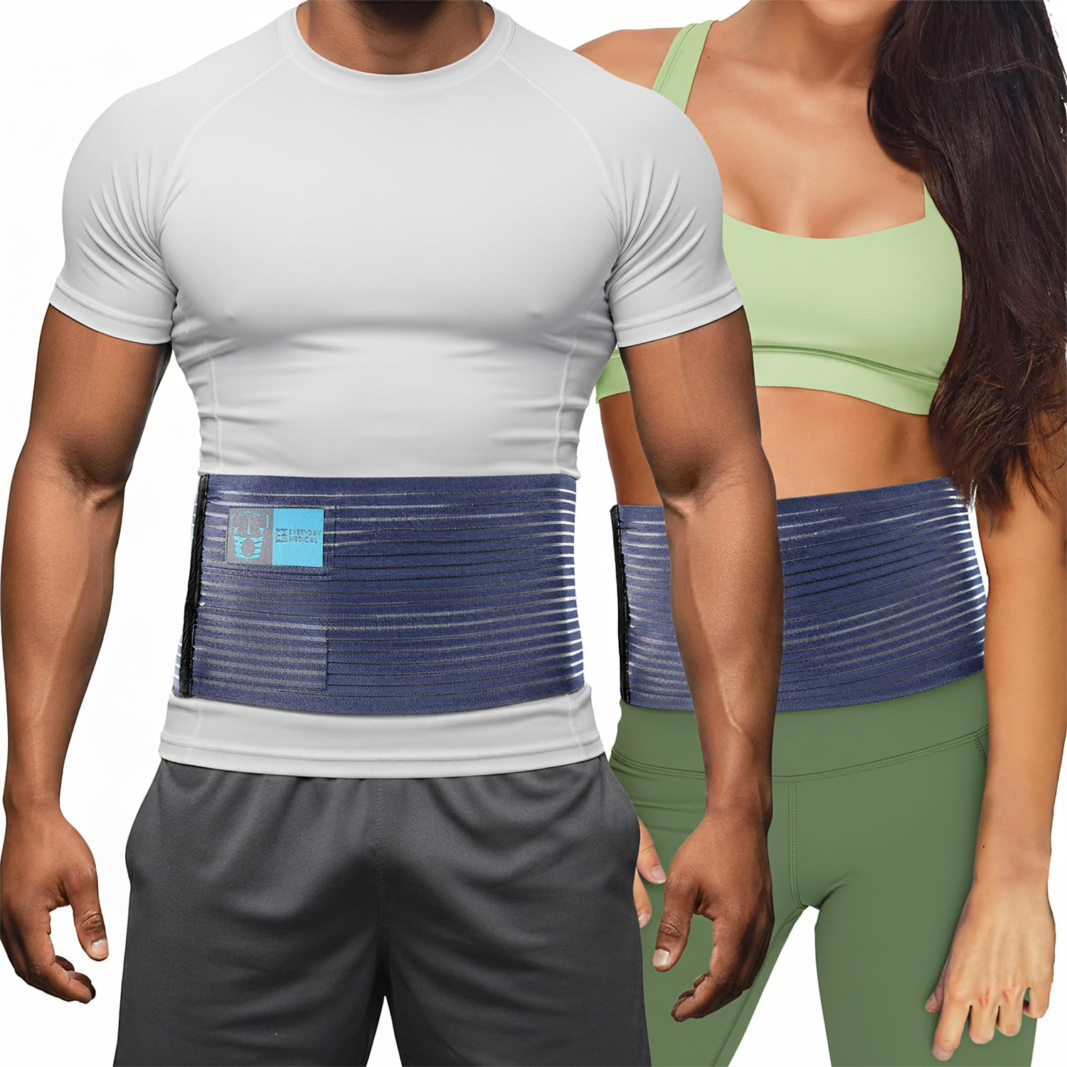 Umbilical Hernia Belt for Men – Abdominal Binder Post Surgery, Hernia Support fo