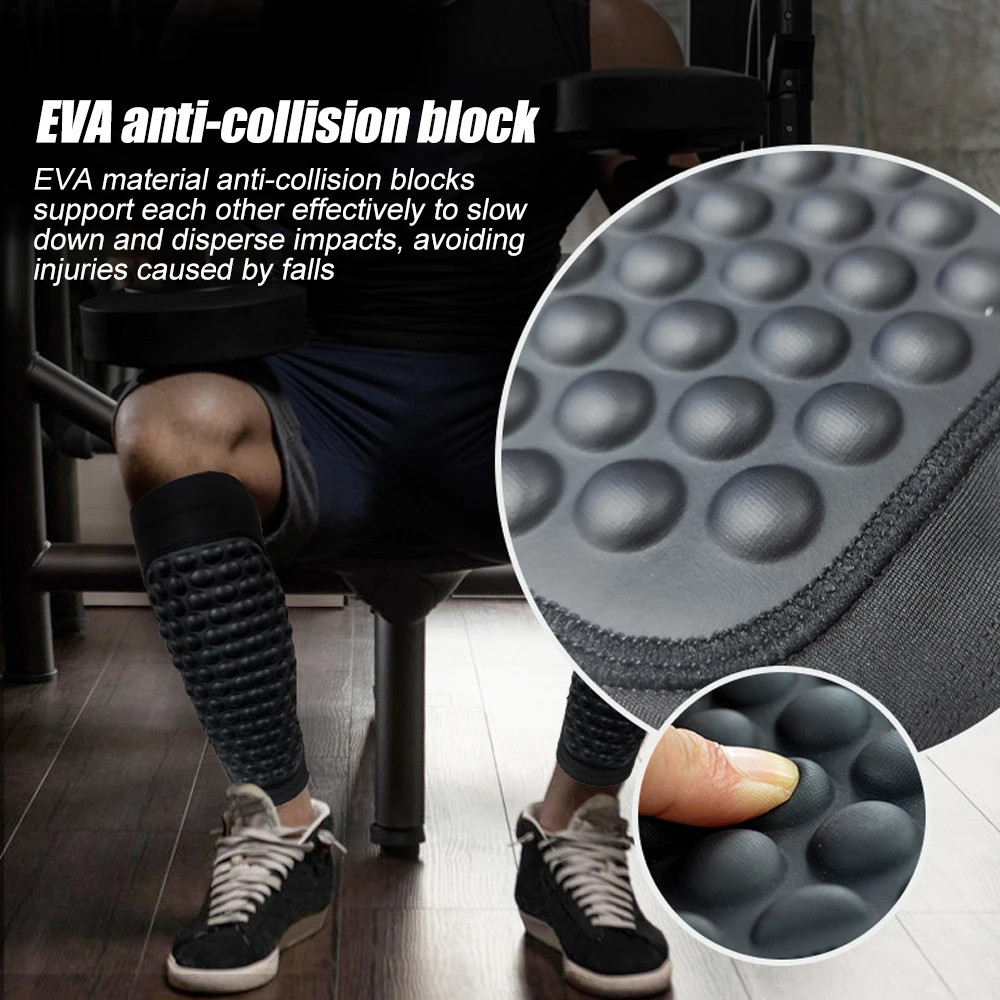 1Pair Soccer Shin Guards Shin Pads, Calf Compression Sleeve with Pads, Support f