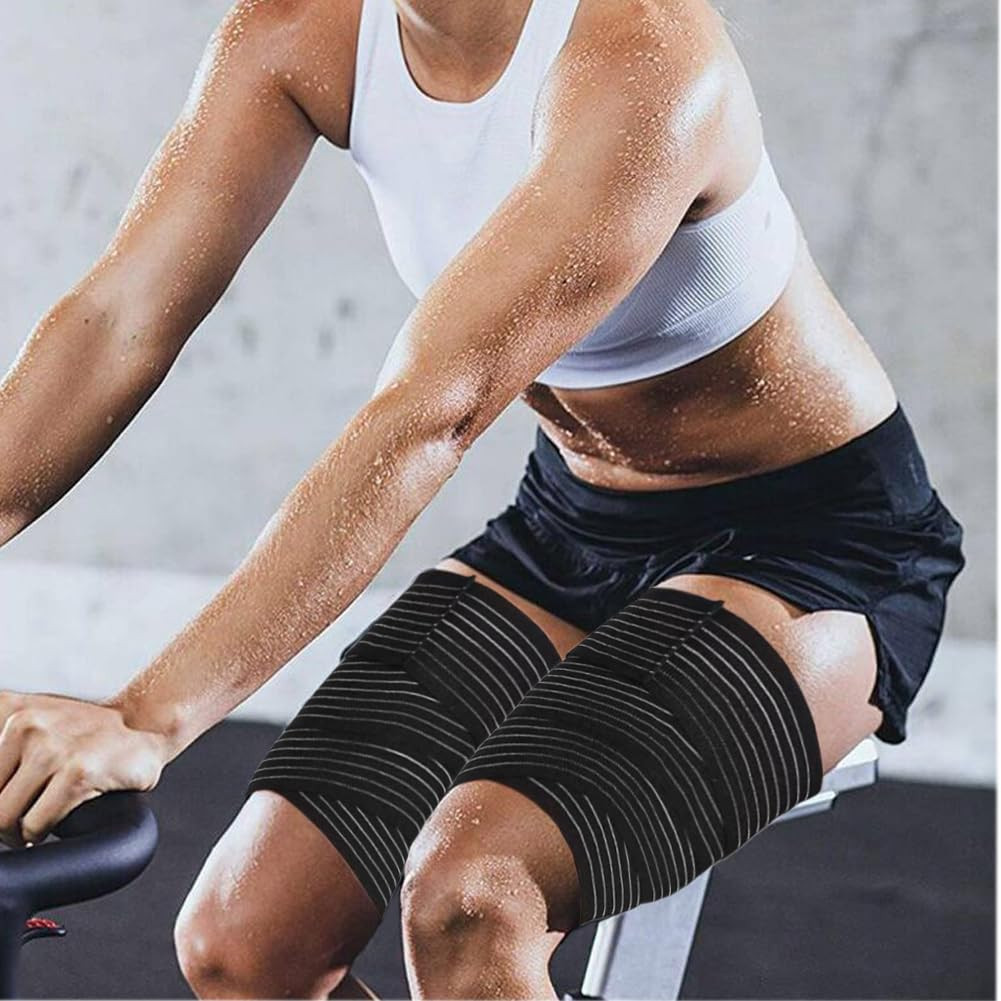Elastic Thigh High Compression Support Bandage, Full Thigh Brace Wrap, plus S…
