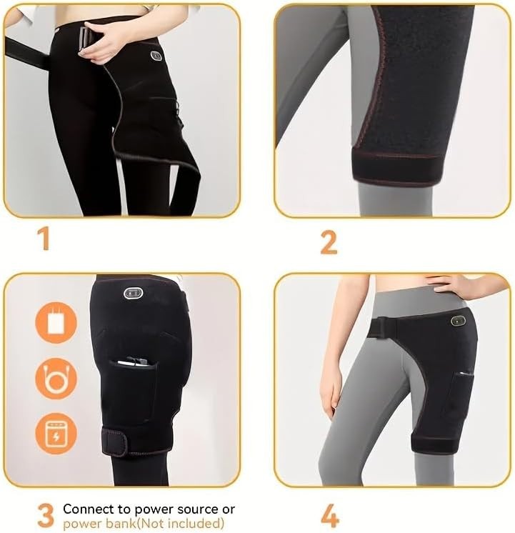 Hip Heating Pad for Hip Pain Relief,Hip Support Brace for Sciatica Pain Relief