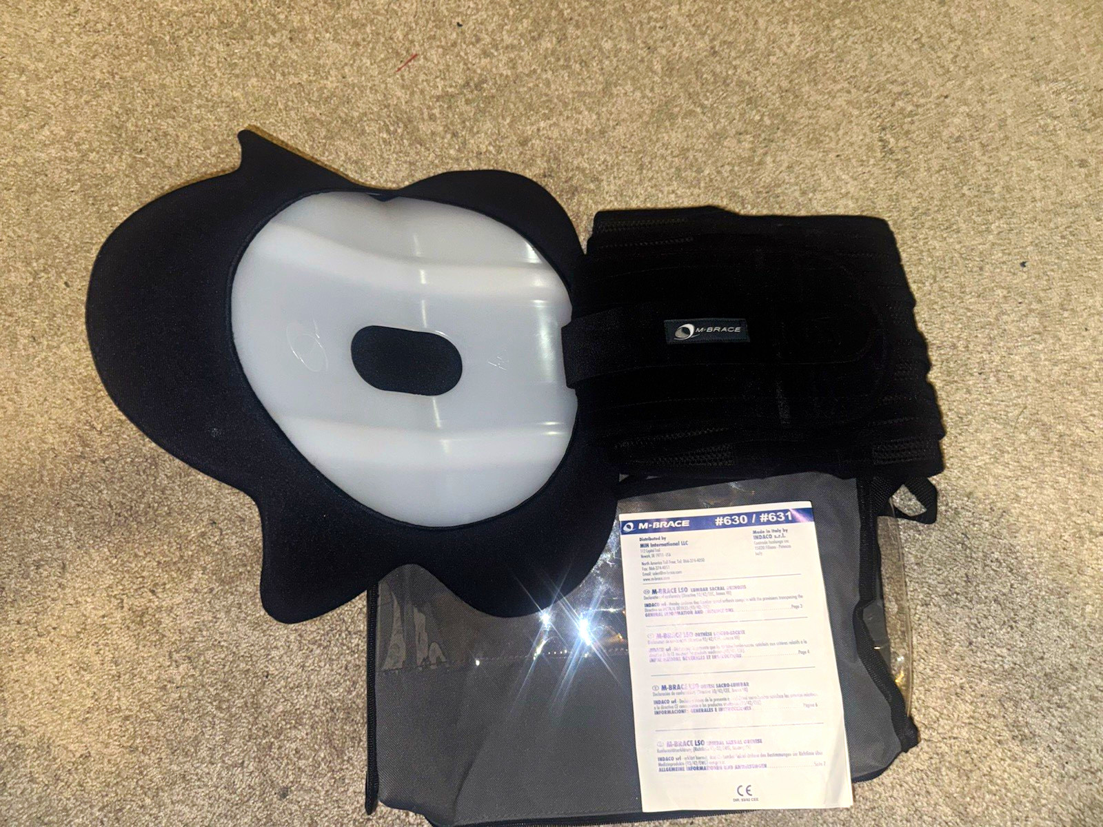 M-Brace Air Back Brace #630/#631 Lumbar Sacral Orthosis LSO with Panel