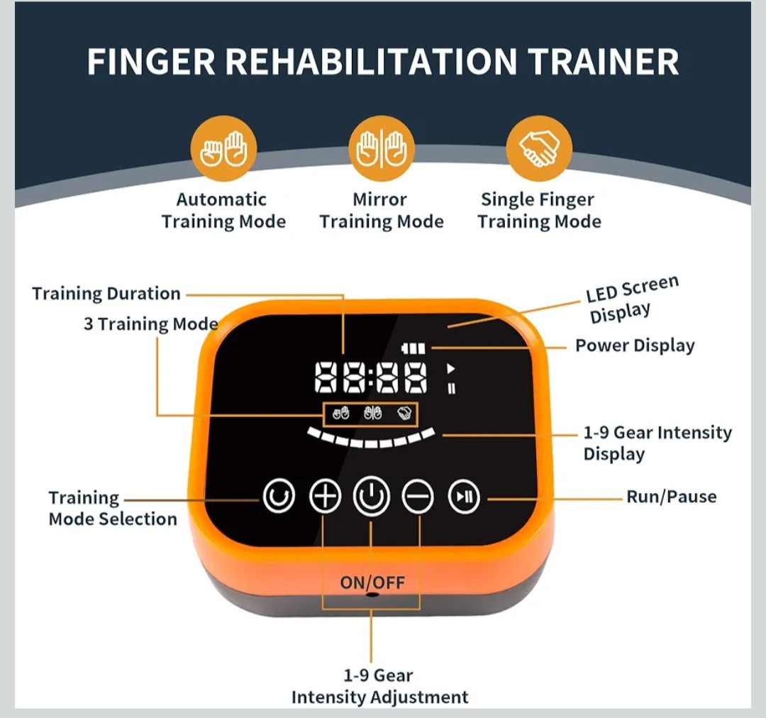 FocuBoody Rehabilitation Robot Gloves Equipment for Recovery. Size M,Left Hand