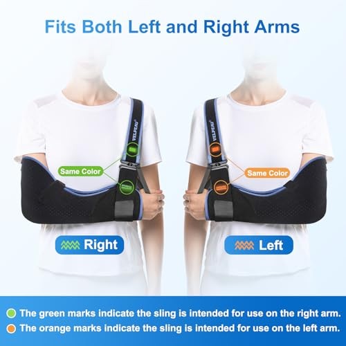 Arm Sling Shoulder Immobilizer for Women and Men, fit Medium Comfort Version